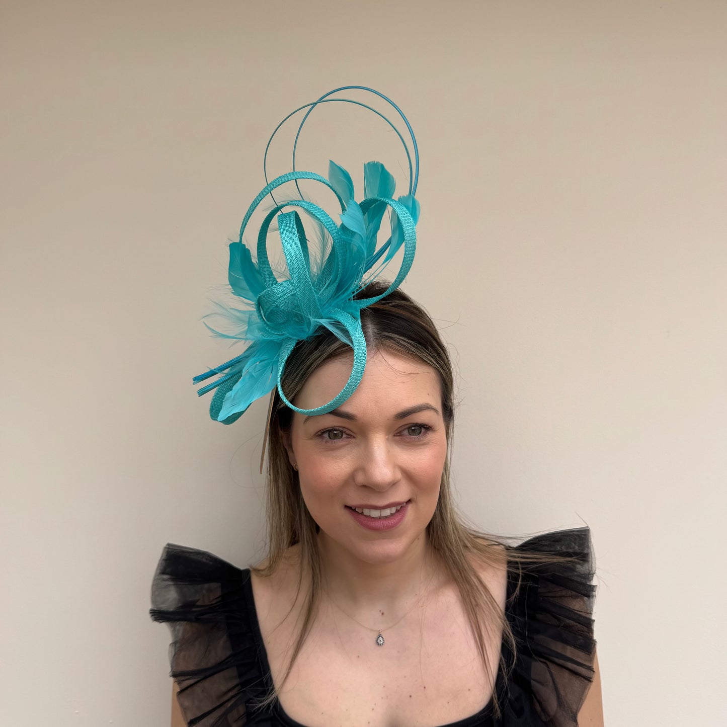 Faillsworth SS26 110 Sinamay Fascinator Capri