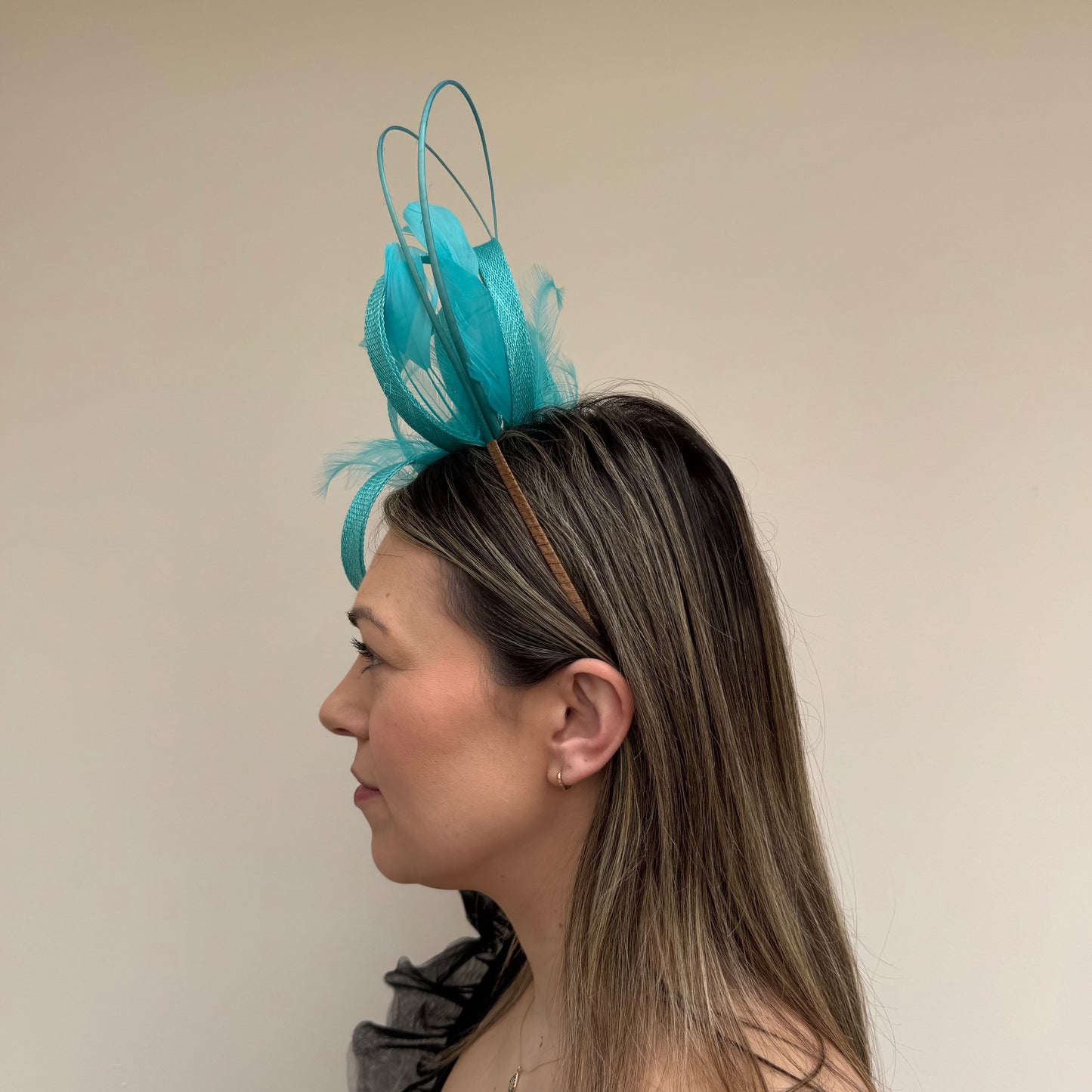 Faillsworth SS26 110 Sinamay Fascinator Capri
