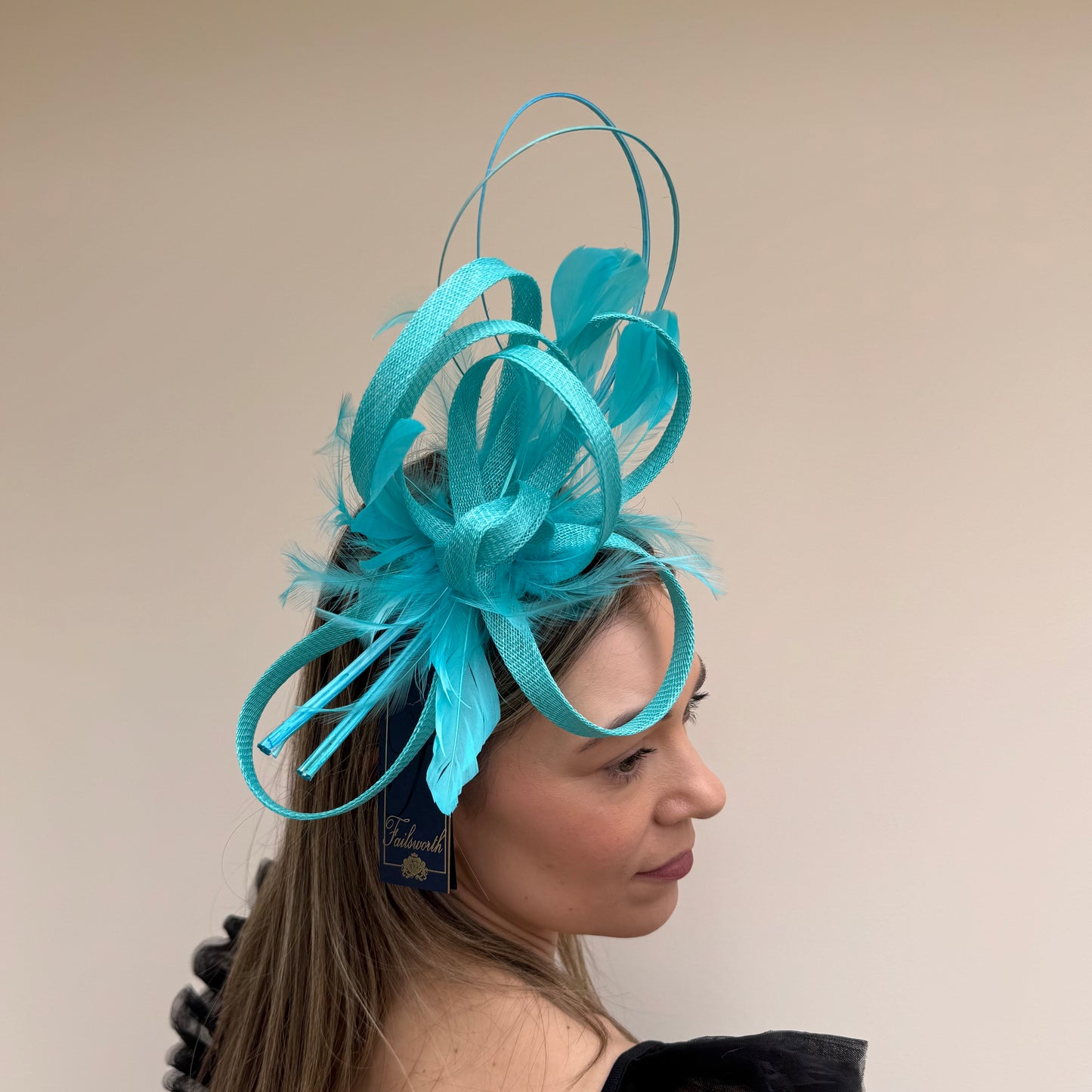 Faillsworth SS26 110 Sinamay Fascinator Capri