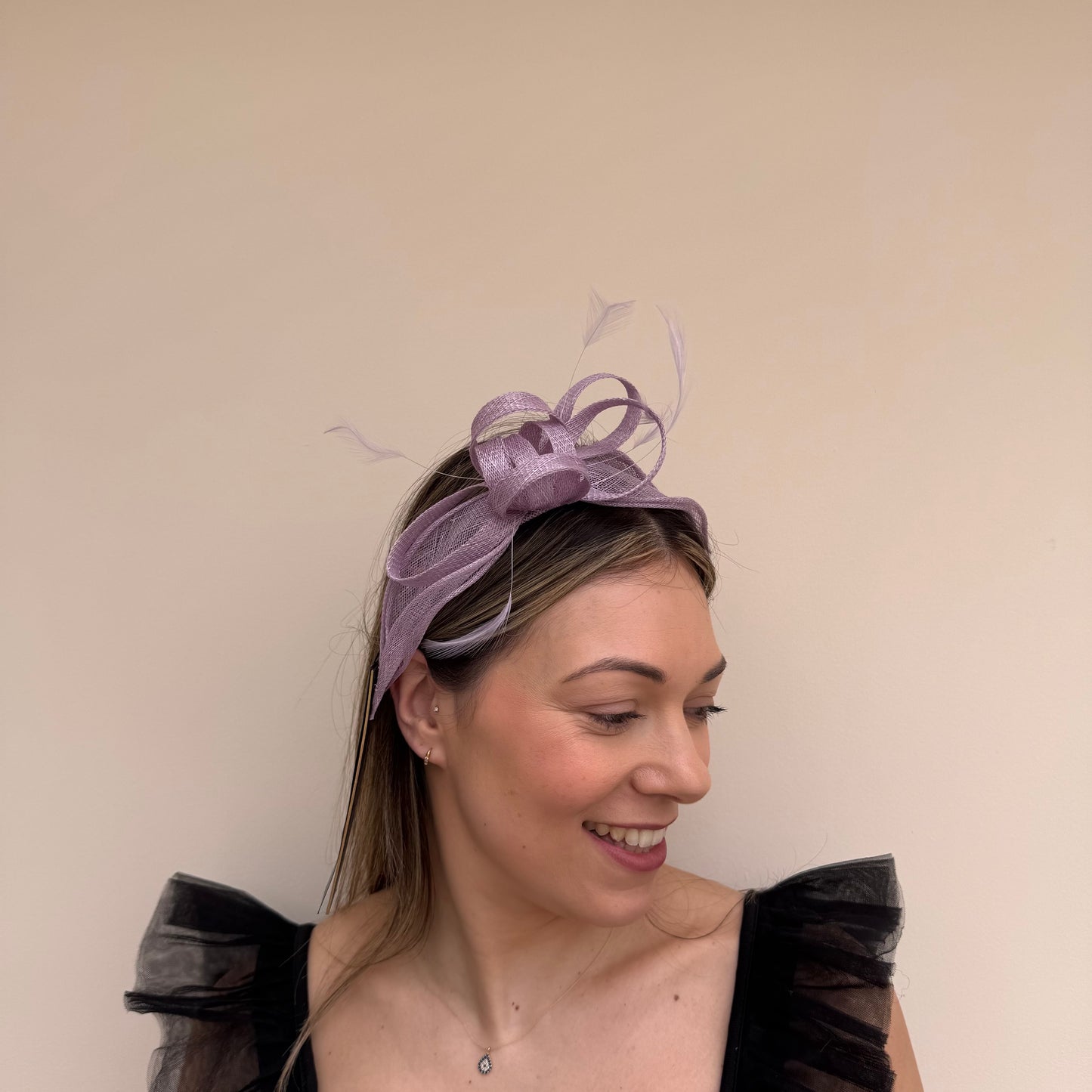 Failsworth SS26 8025 Sinamay Fascinator Iris
