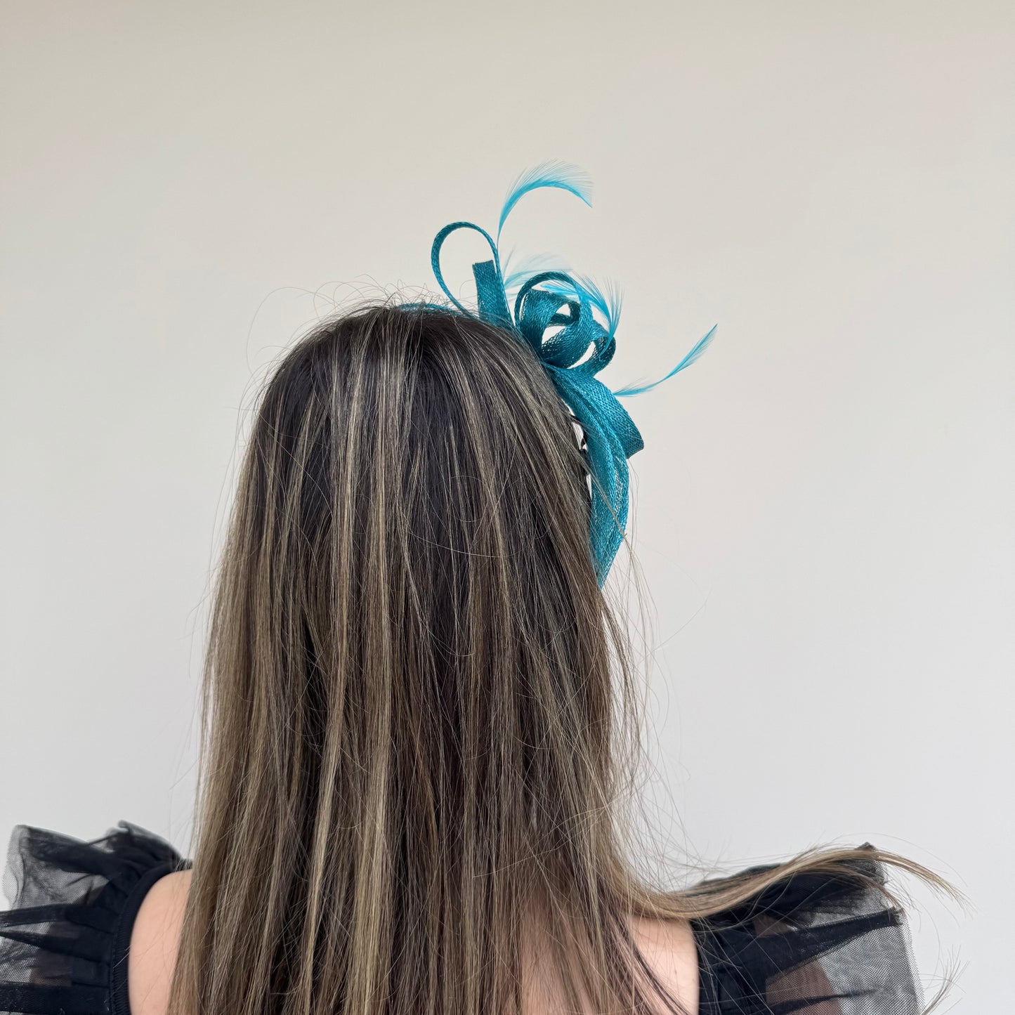 Failsworth SS26 8025 Sinamay Fascinator Peacock