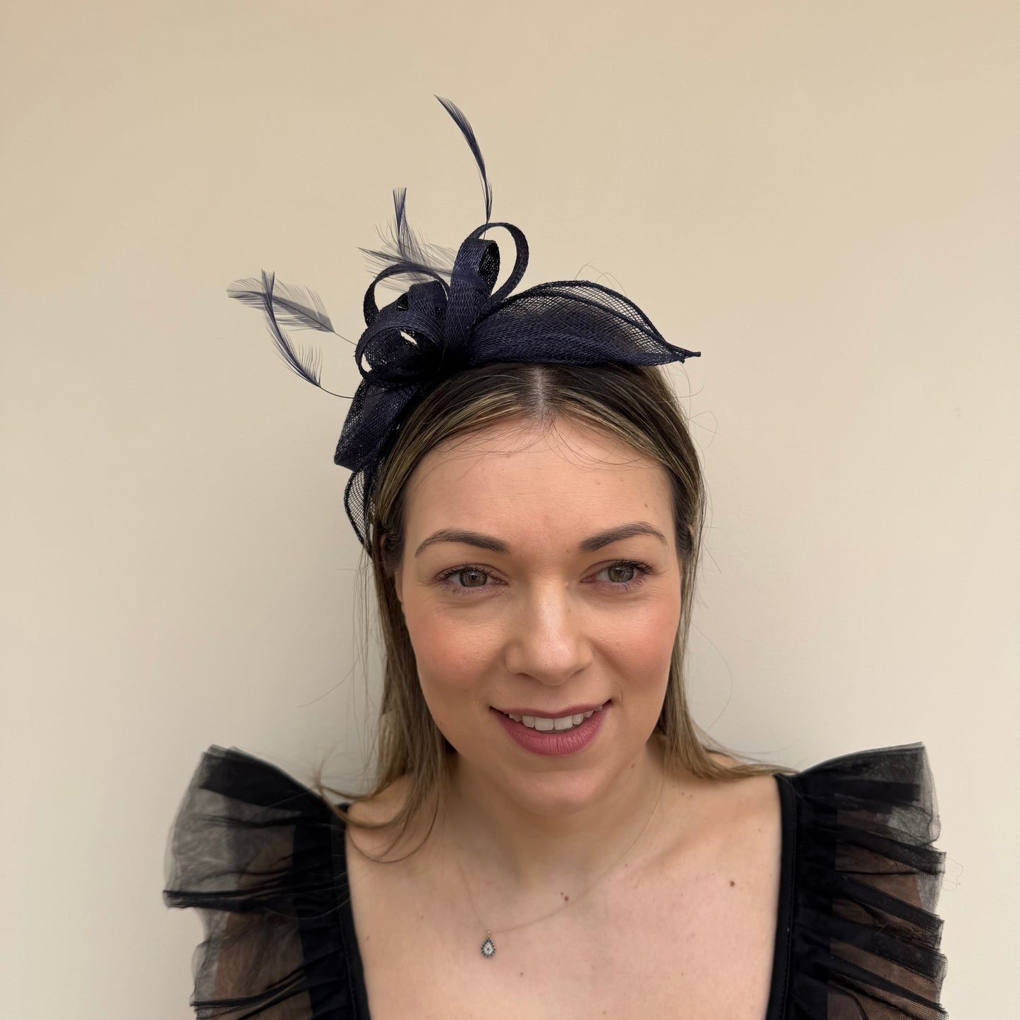 Failsworth SS26 8025 Sinamay Fascinator Ink