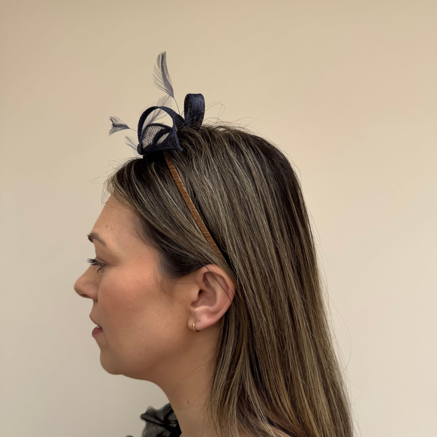 Failsworth SS26 8025 Sinamay Fascinator Ink