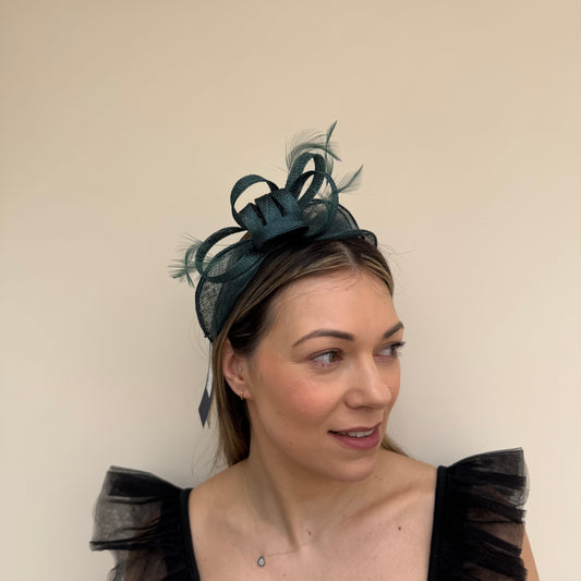 Failsworth SS26 8025 Sinamay Fascinator Alpine