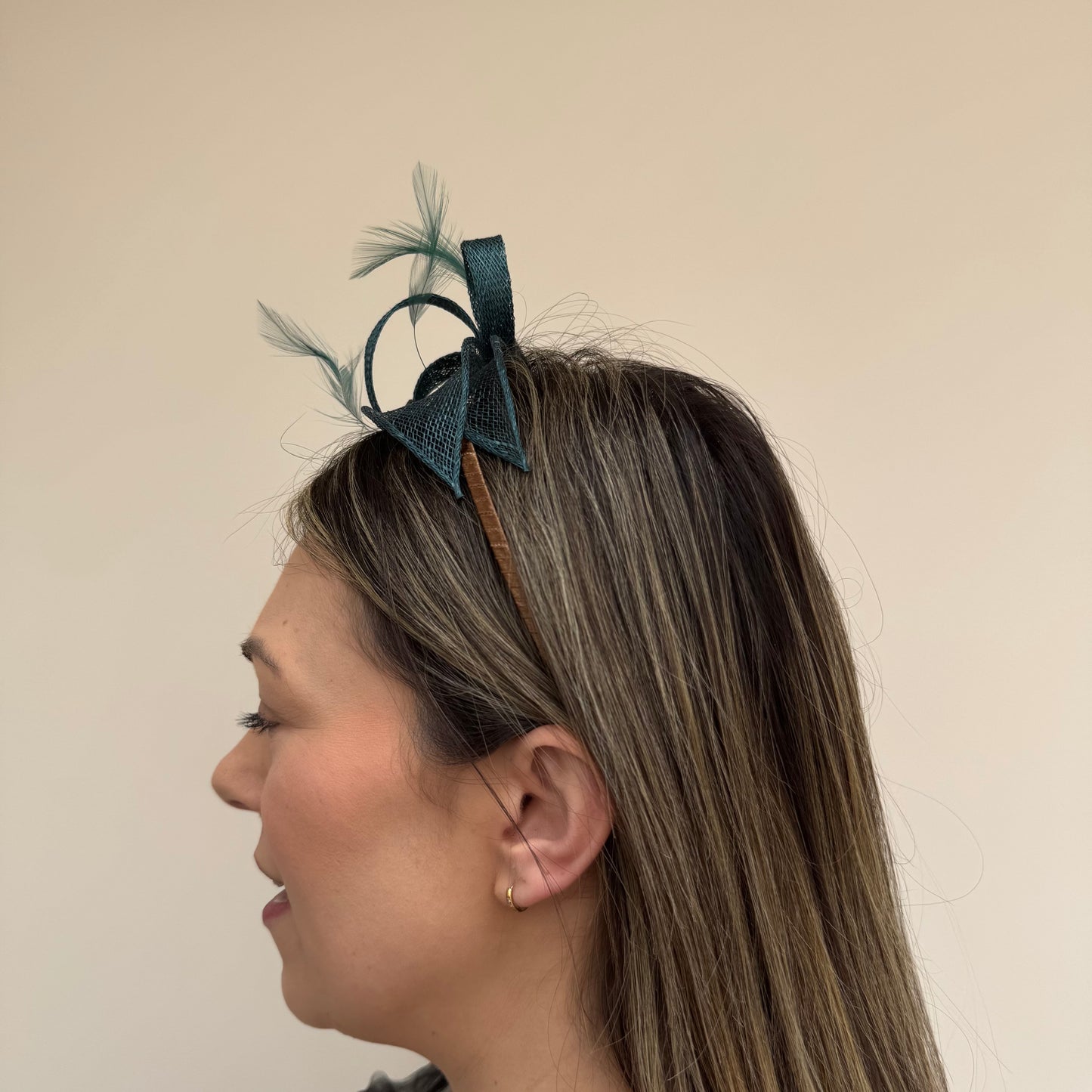 Failsworth SS26 8025 Sinamay Fascinator Alpine