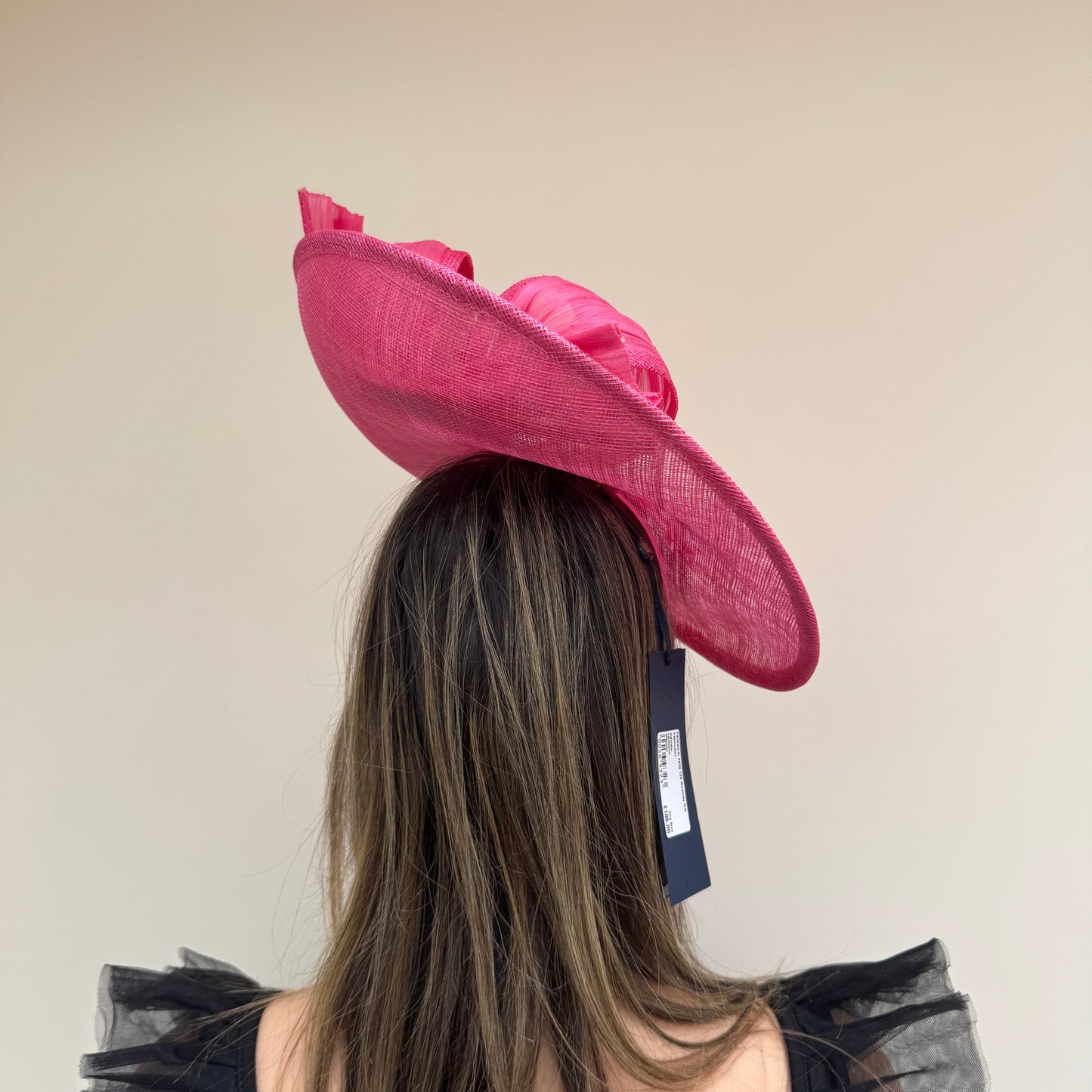 Failsworth SS26 129 Sinamay Silk Fascinator Magenta