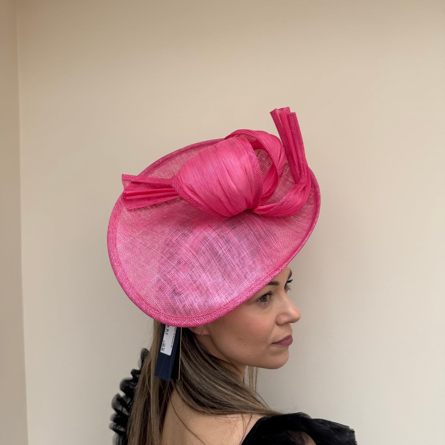 Failsworth SS26 129 Sinamay Silk Fascinator Magenta