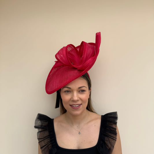 Failsworth SS26 129 Sinamay Silk Fascinator Rhumba