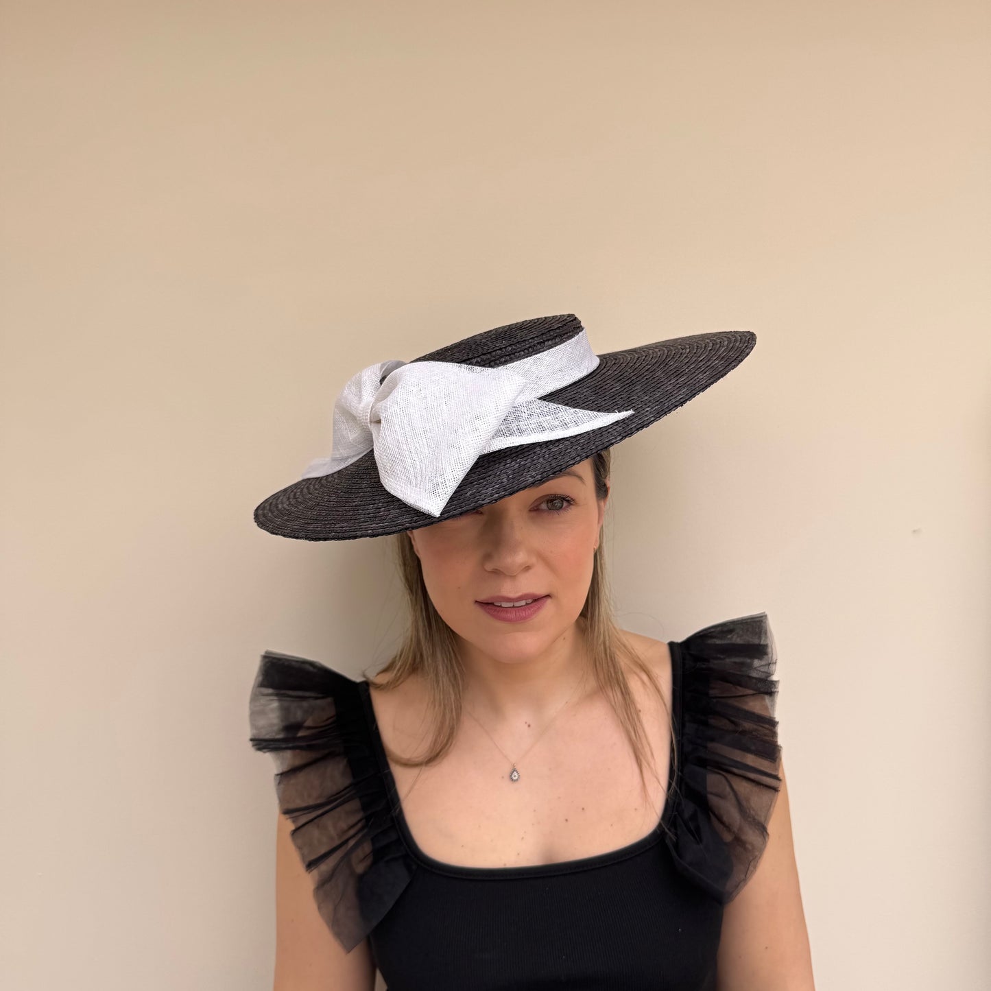 Failsworth SS26 Straw Boater 133 Black/White