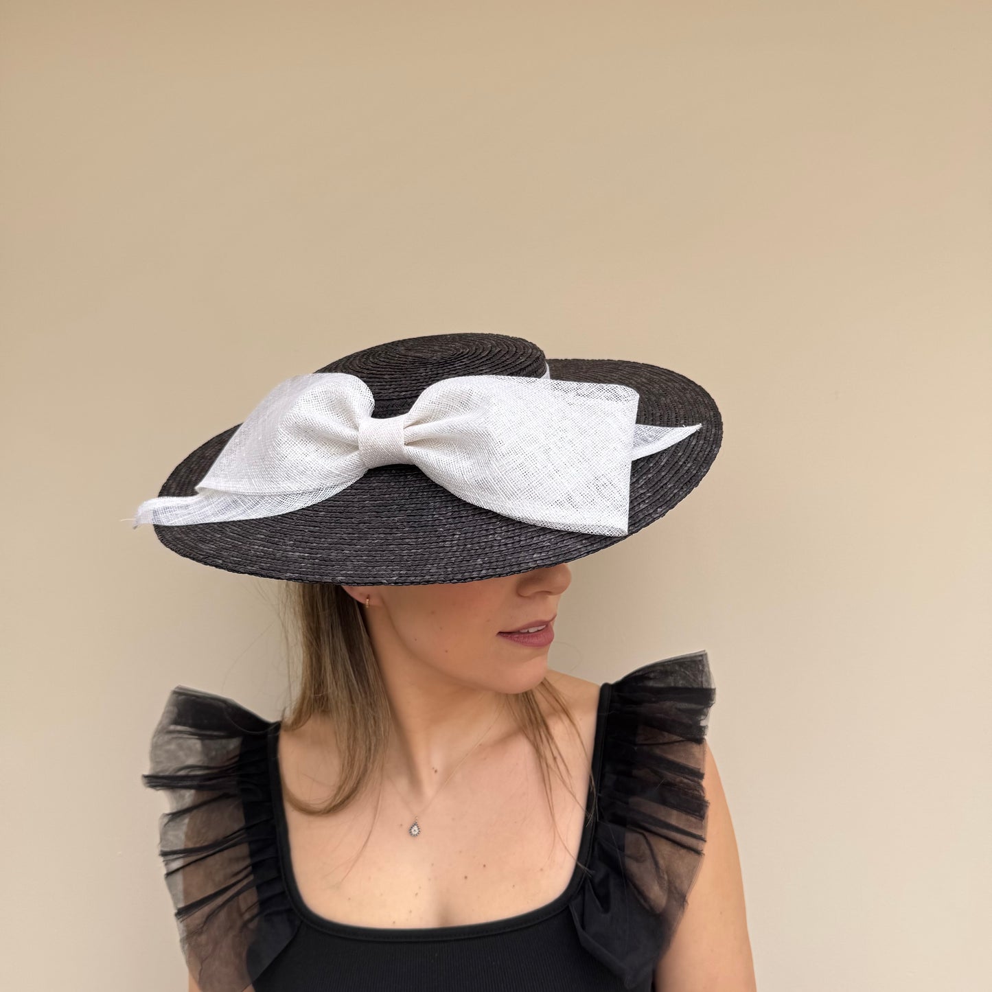 Failsworth SS26 Straw Boater 133 Black/White