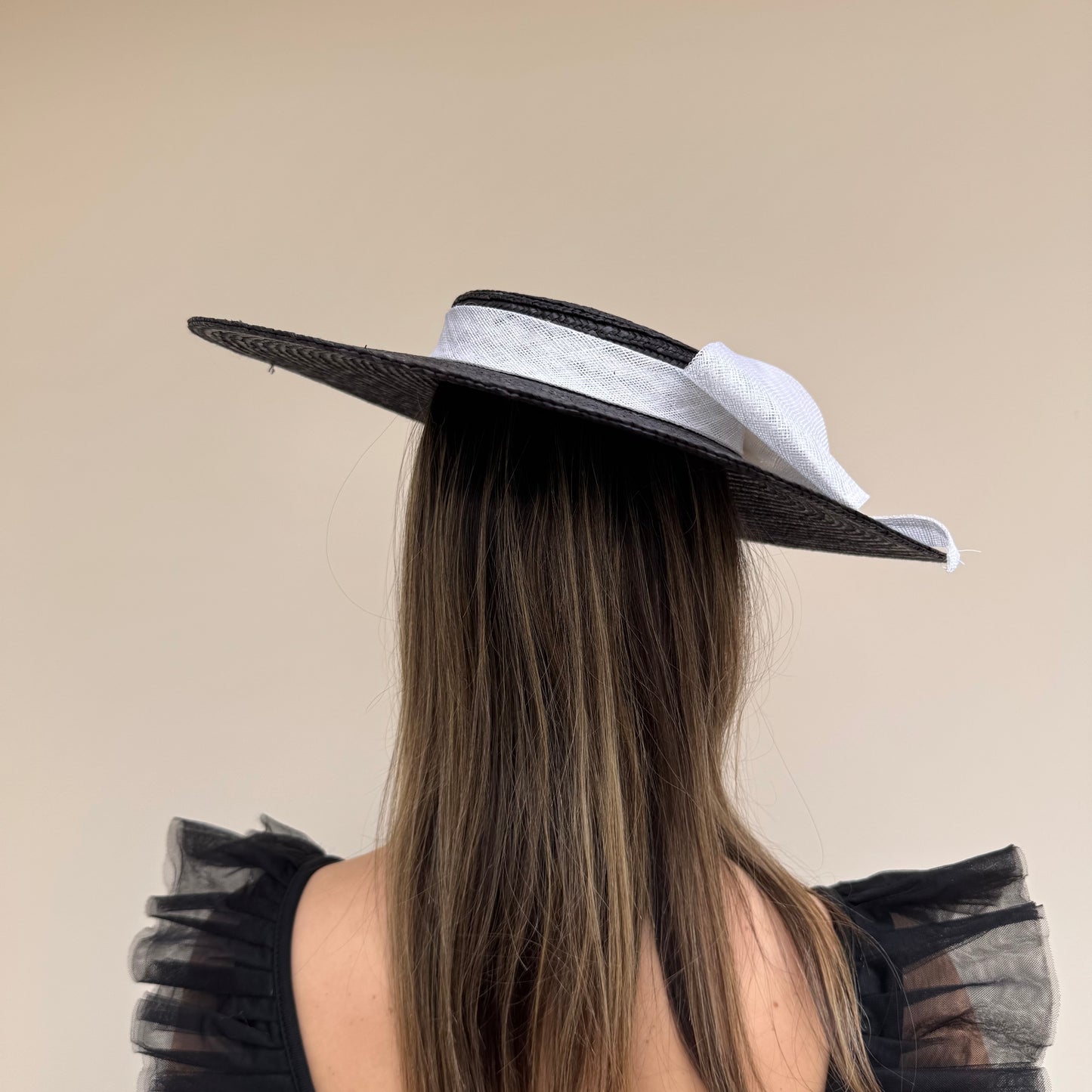 Failsworth SS26 Straw Boater 133 Black/White