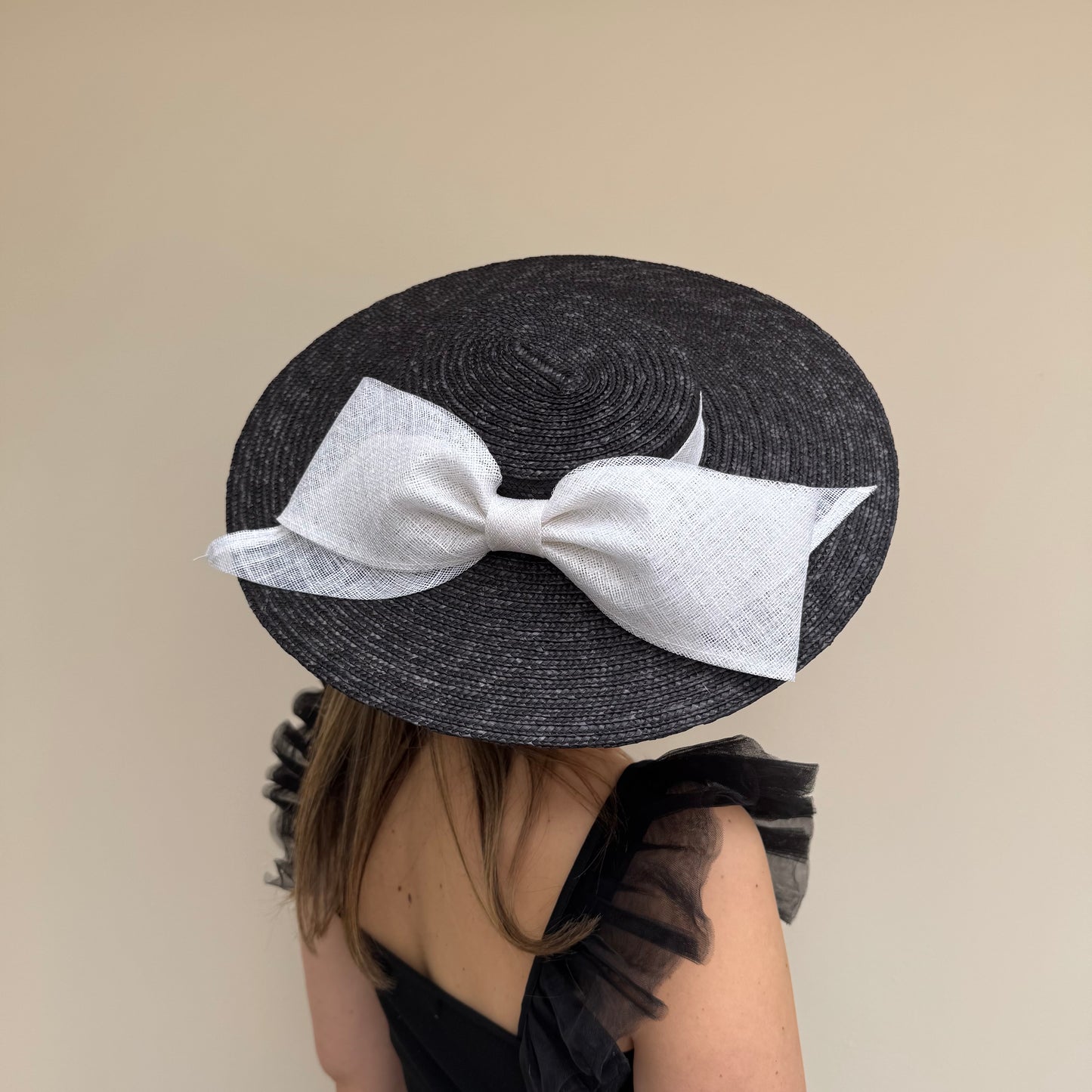 Failsworth SS26 Straw Boater 133 Black/White