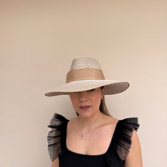 Failsworth SS26 Sorrento Latte & White Mix Sun Hat