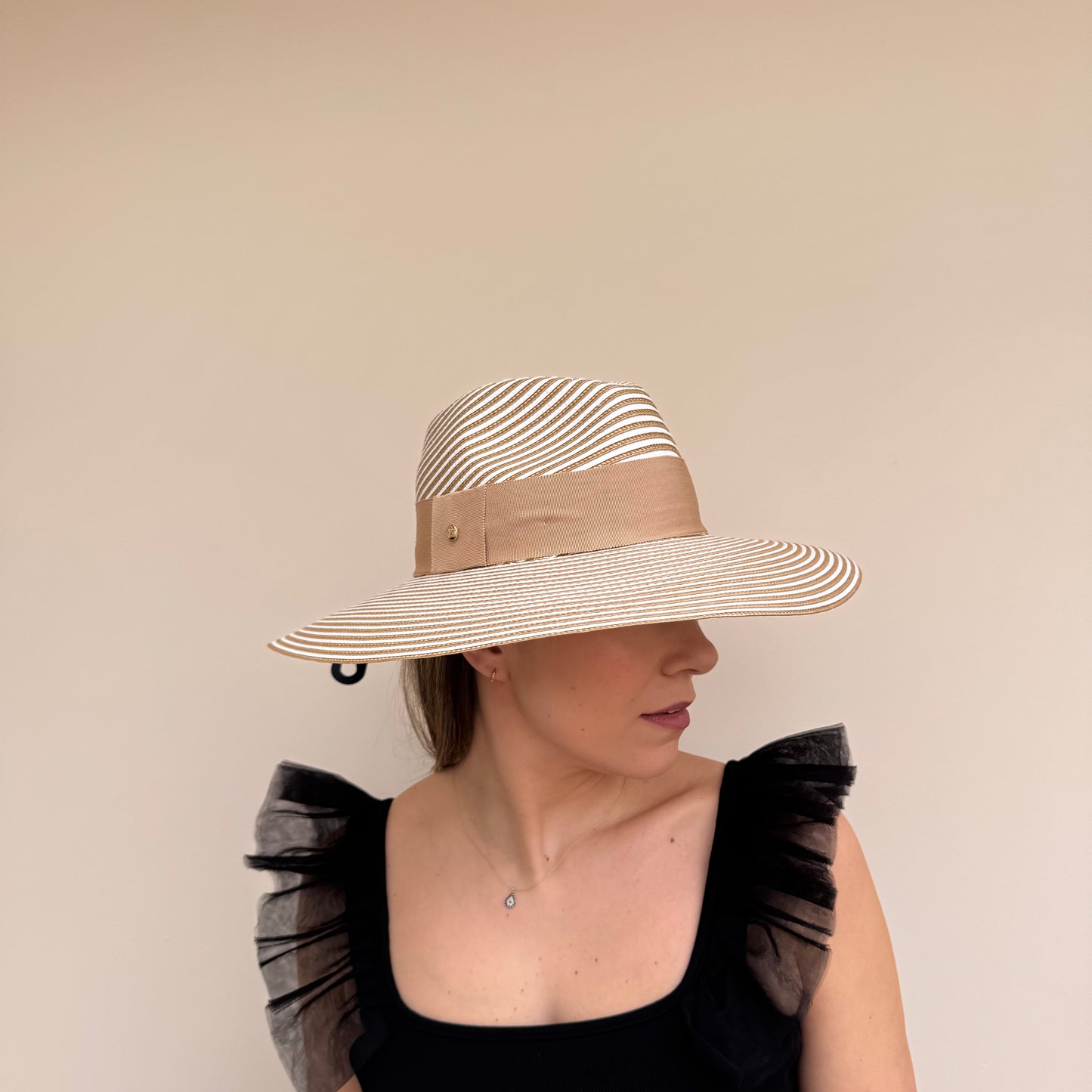Failsworth SS26 Sorrento Latte & White Mix Sun Hat