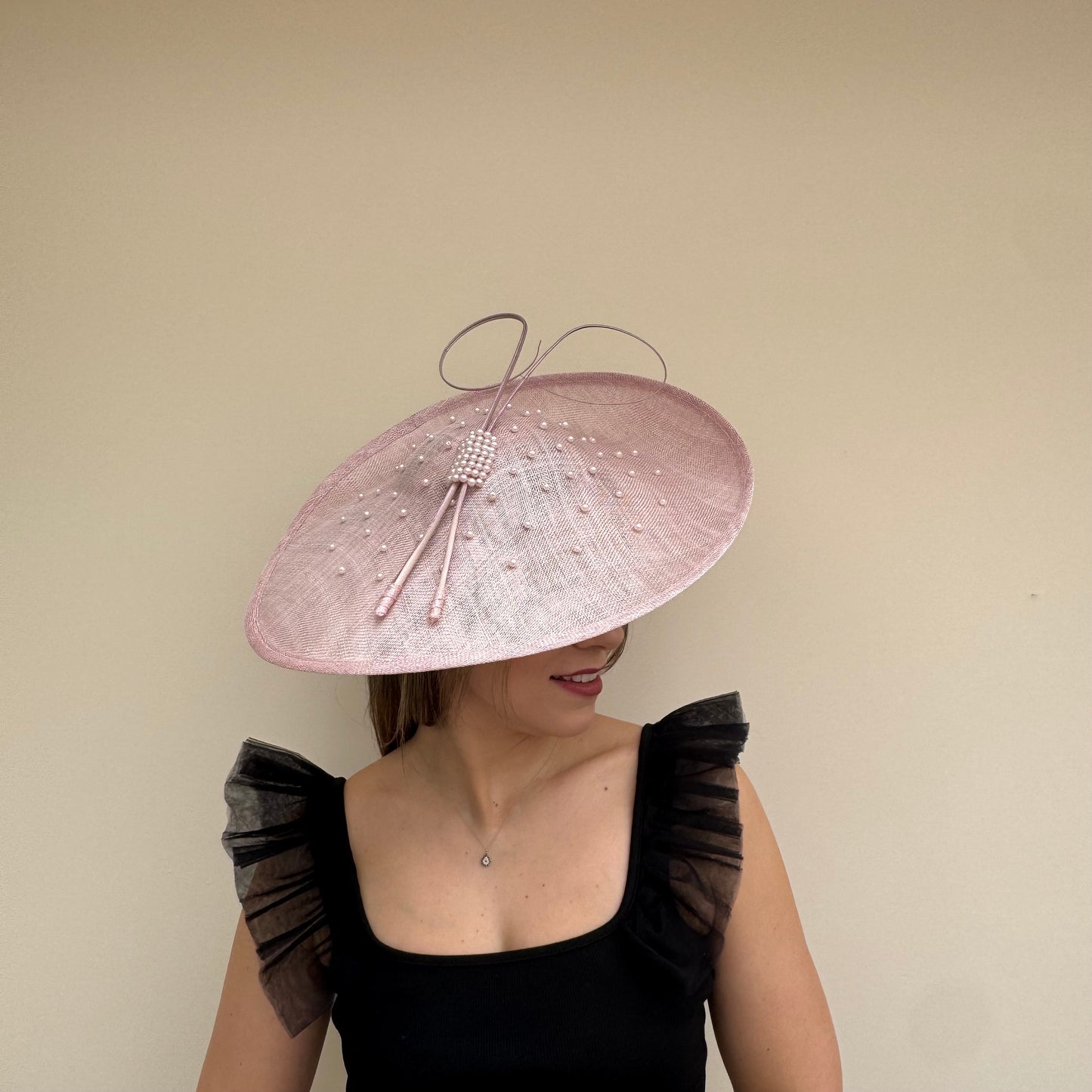 J Bees JB26/133 Orchid Pale Pink Hatinator with Pearls