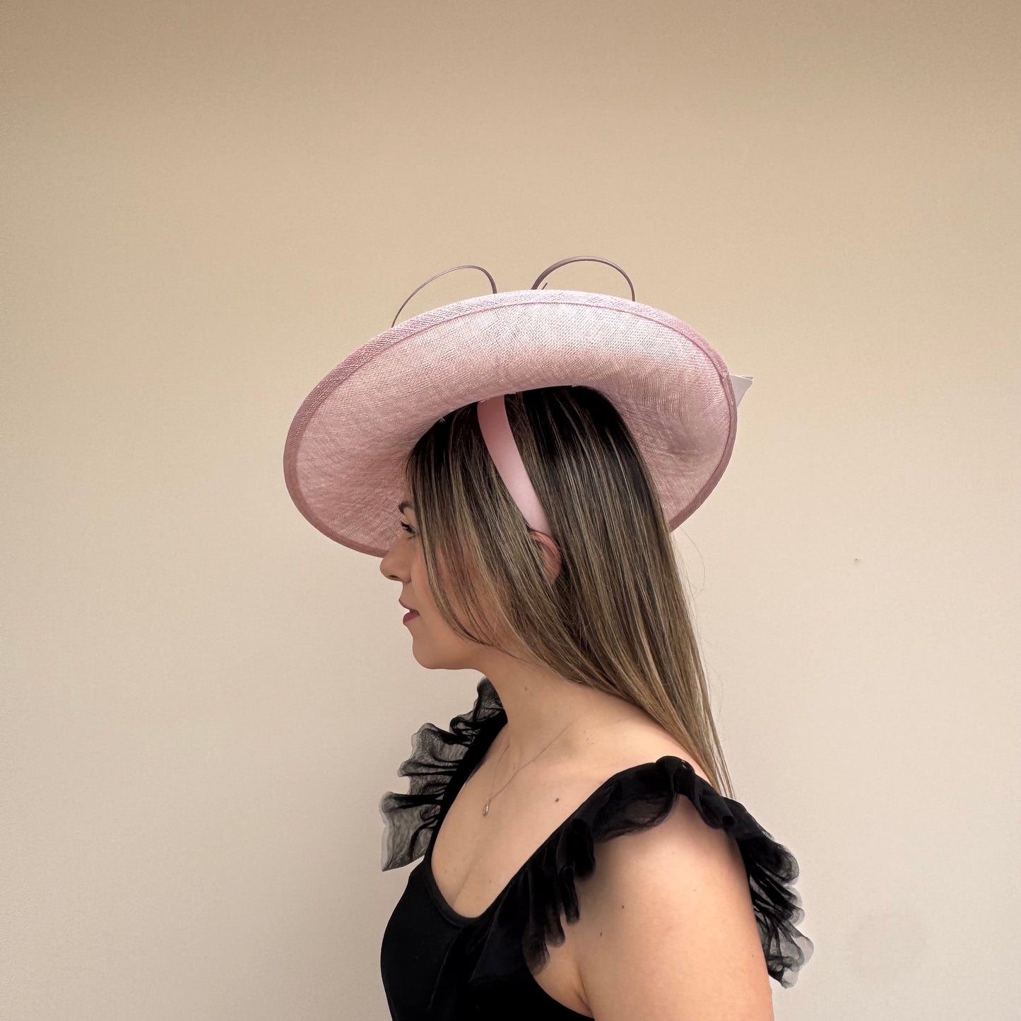 J Bees JB26/133 Orchid Pale Pink Hatinator with Pearls