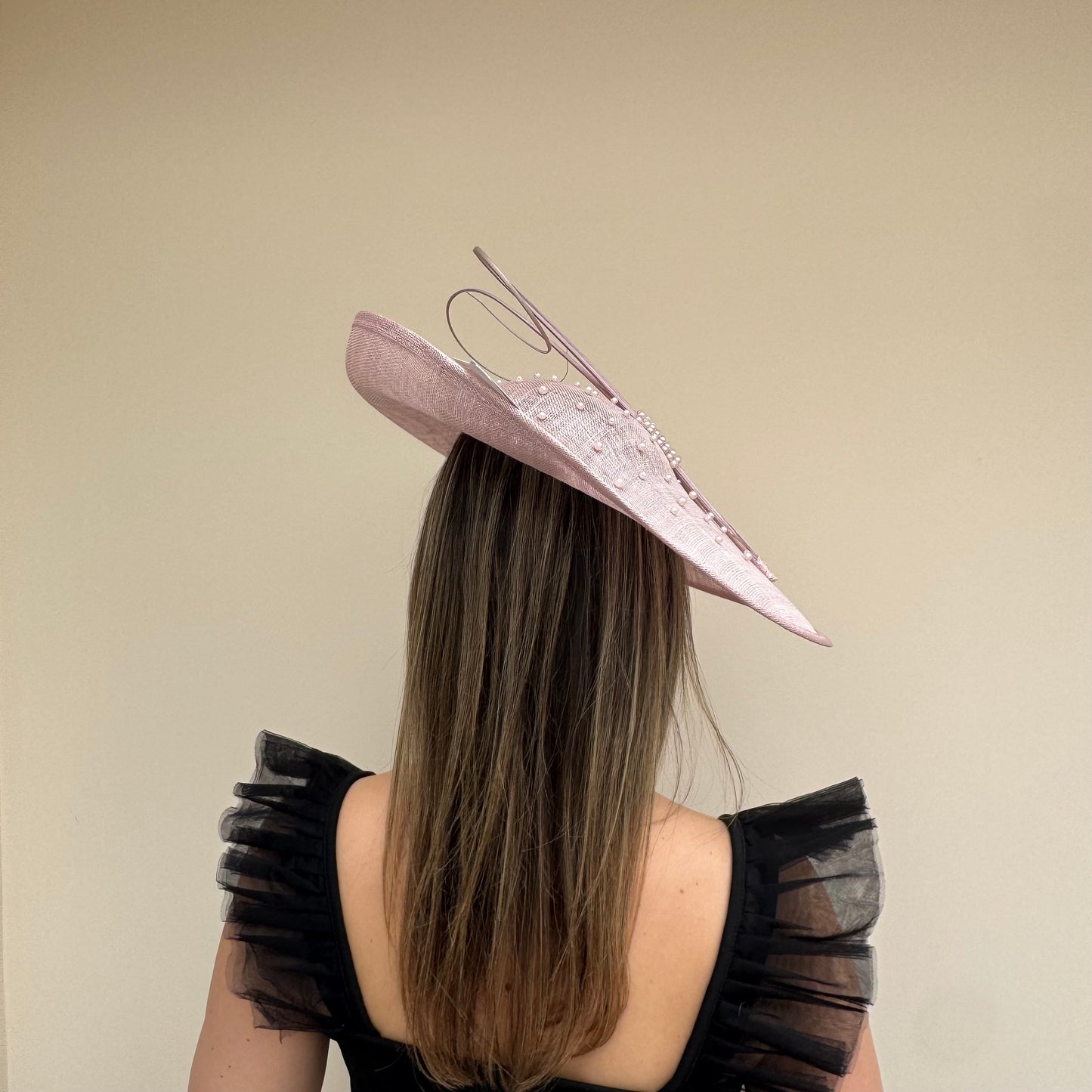J Bees JB26/133 Orchid Pale Pink Hatinator with Pearls