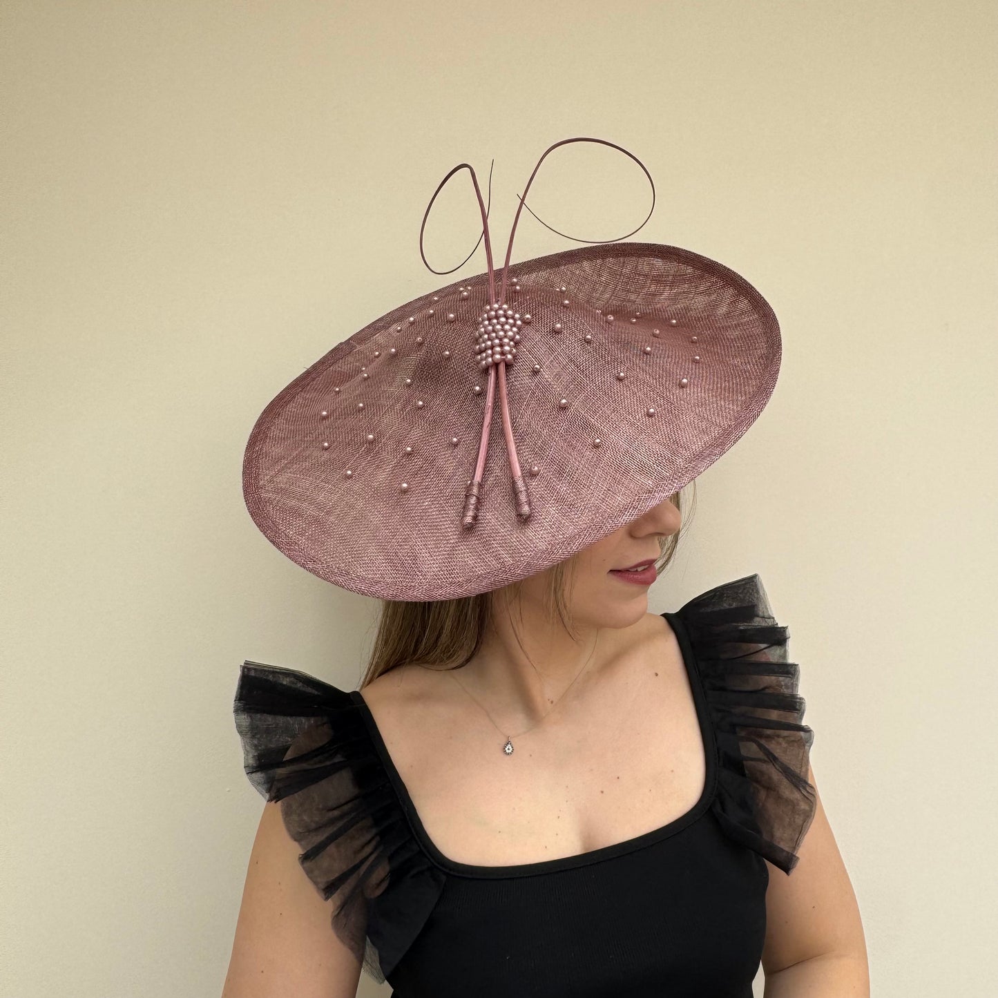 J Bees JB26/133 Mocha Mink Brown Hatinator with Pearls