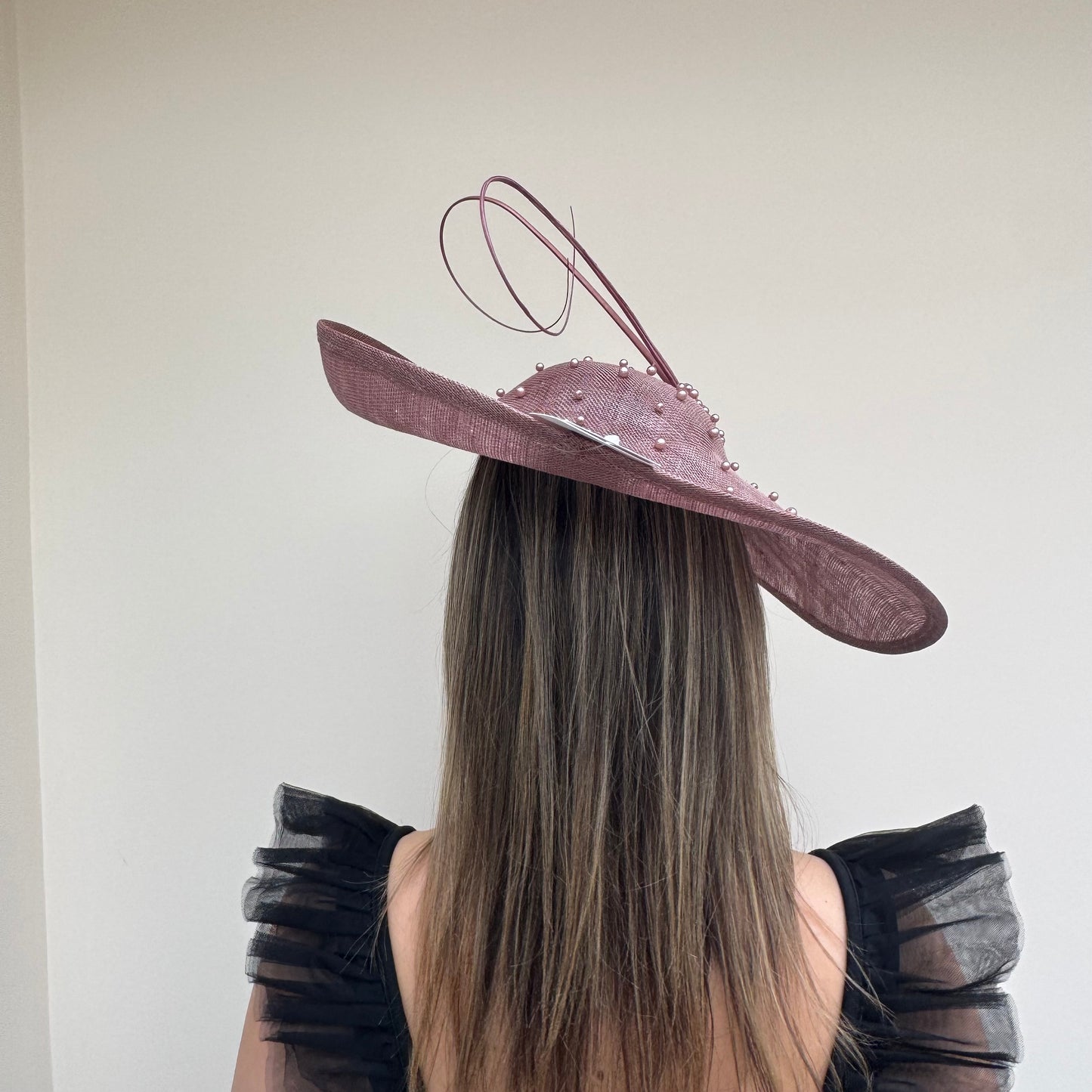 J Bees JB26/133 Mocha Mink Brown Hatinator with Pearls