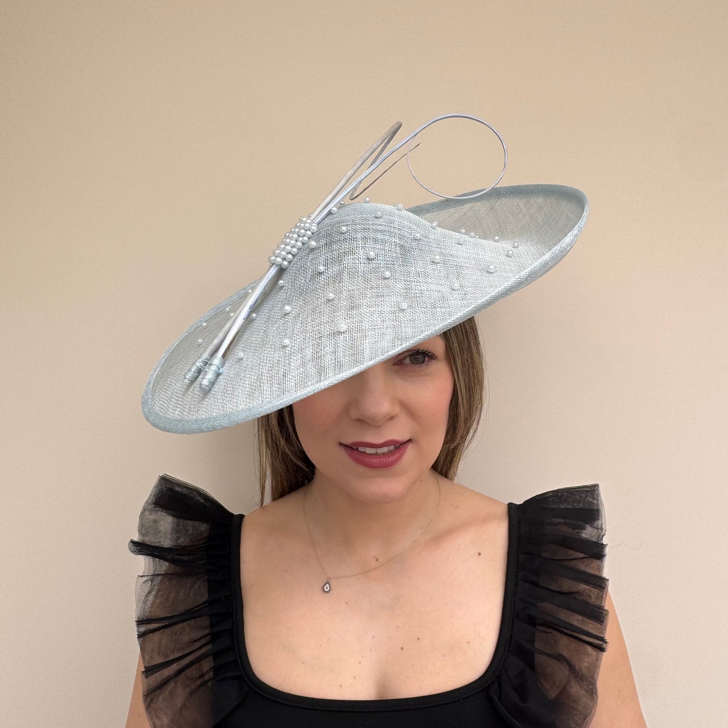 J Bees JB26/133 Powder Blue Hatinator with Pearls