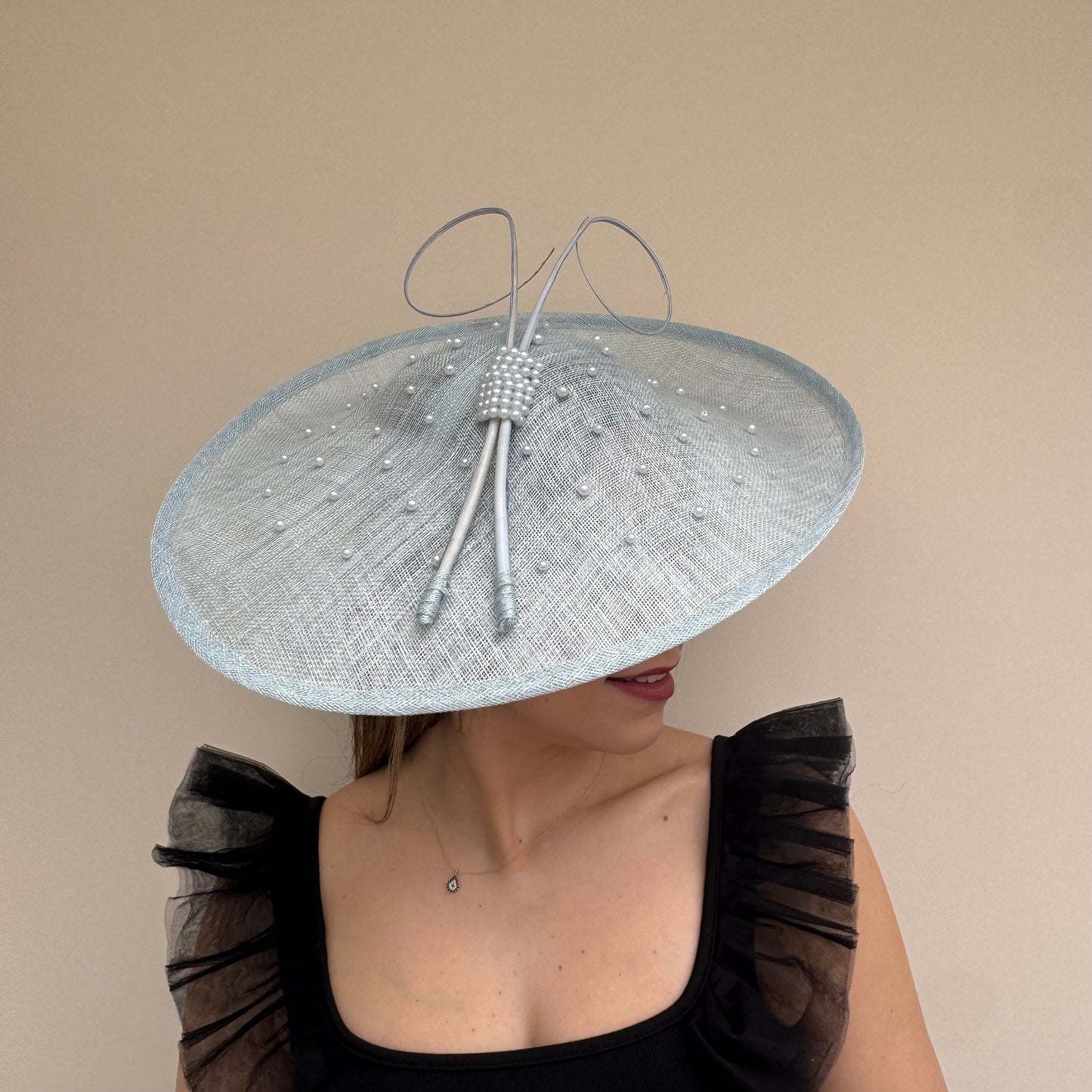 J Bees JB26/133 Powder Blue Hatinator with Pearls