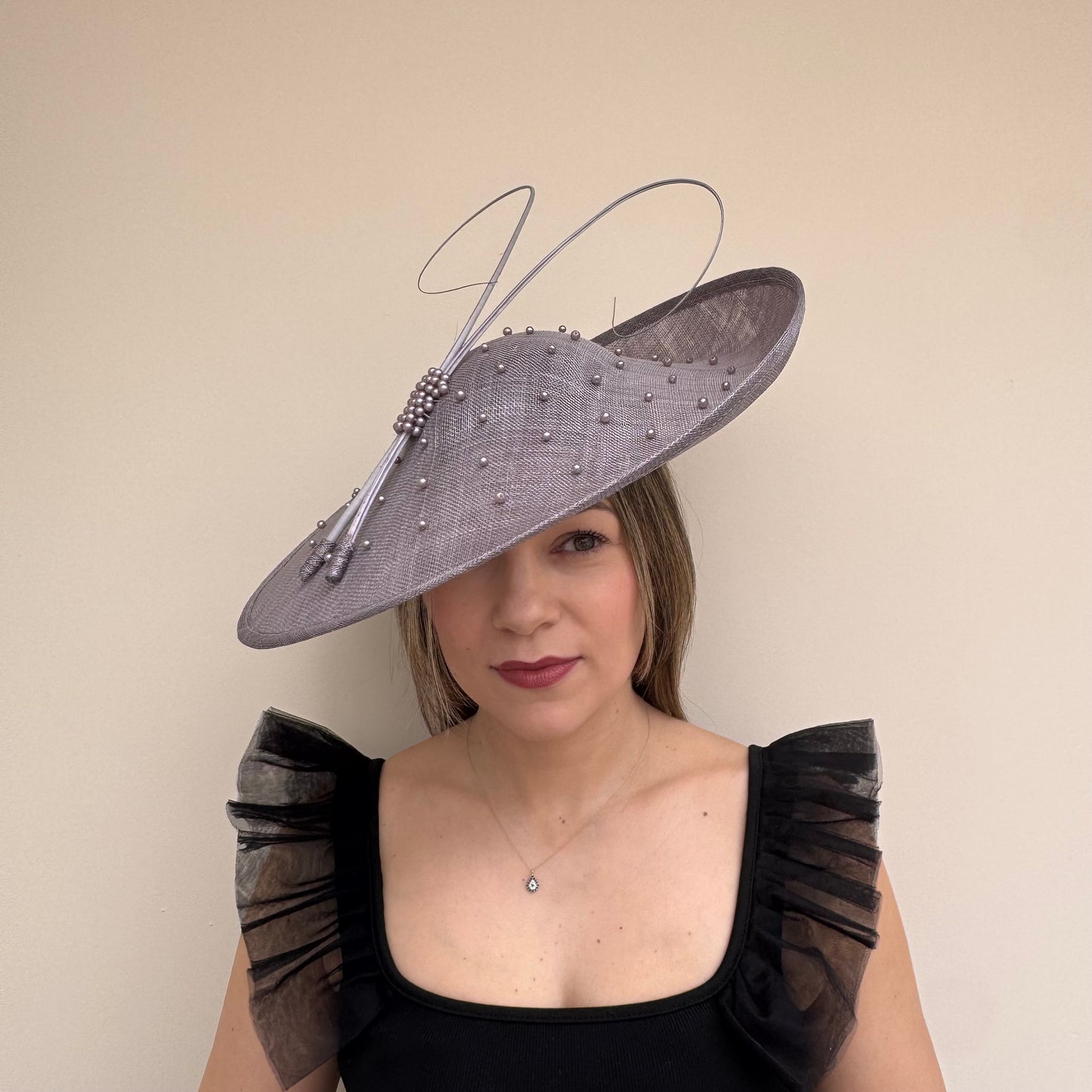 J Bees JB26/133 Lunar Grey Hatinator with Pearls