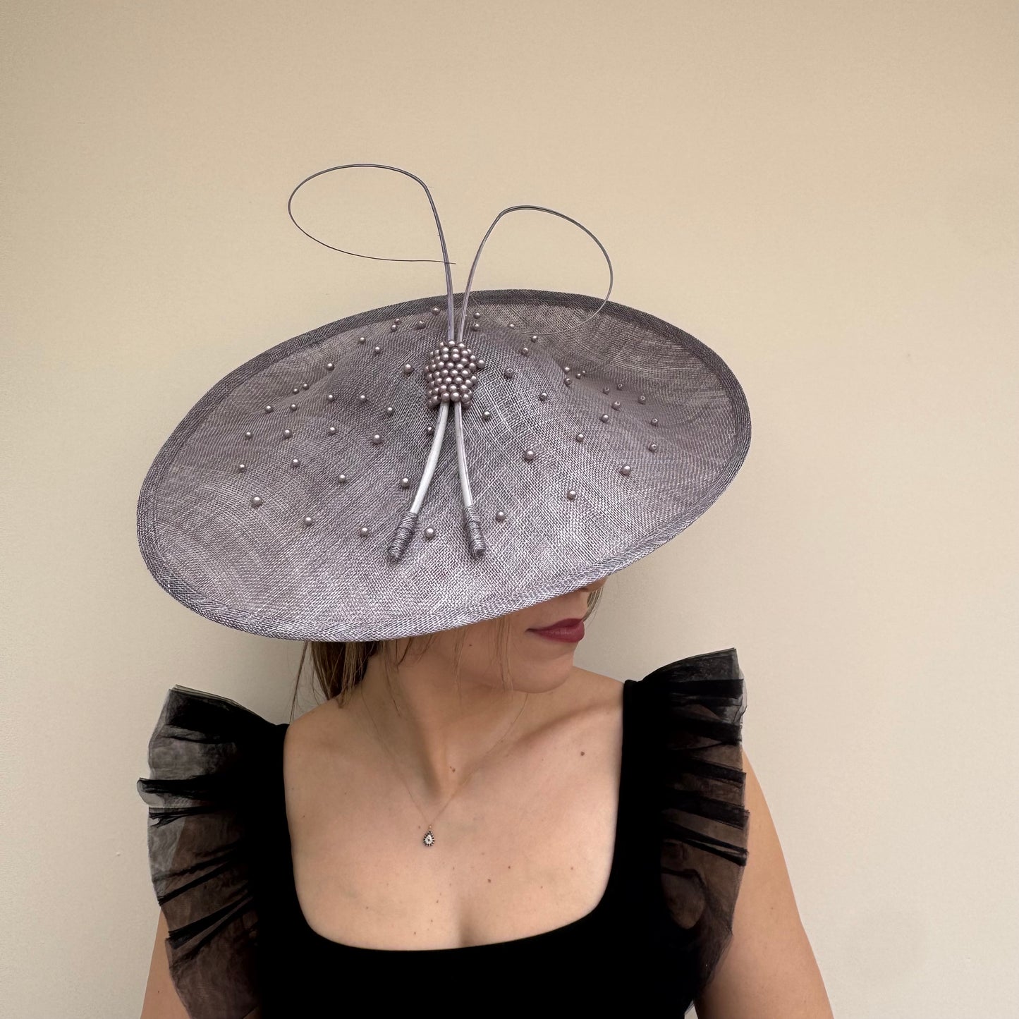 J Bees JB26/133 Lunar Grey Hatinator with Pearls