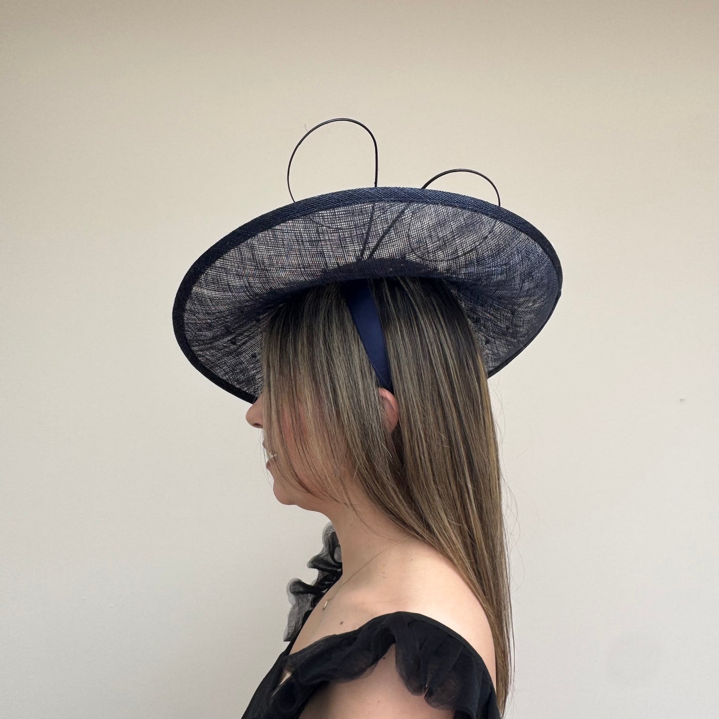 J Bees JB26/133 Navy blue Hatinator with Pearls