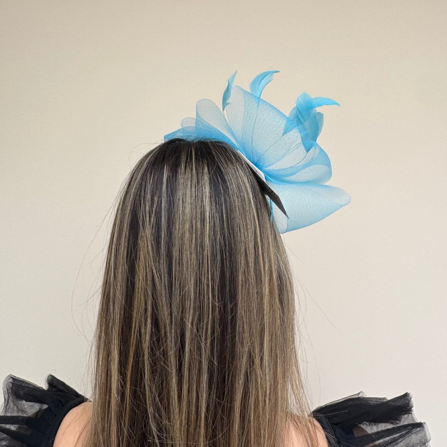 J Bees JB25/69A Sky Blue Fascinator with sparkle
