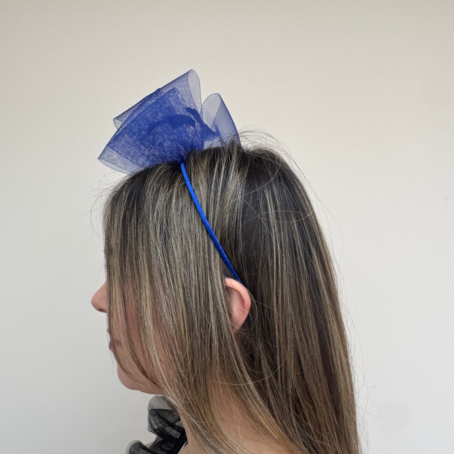 J Bees JB25/69A Cobalt Blue Fascinator with sparkle