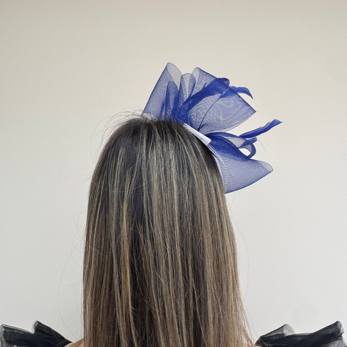 J Bees JB25/69A Cobalt Blue Fascinator with sparkle