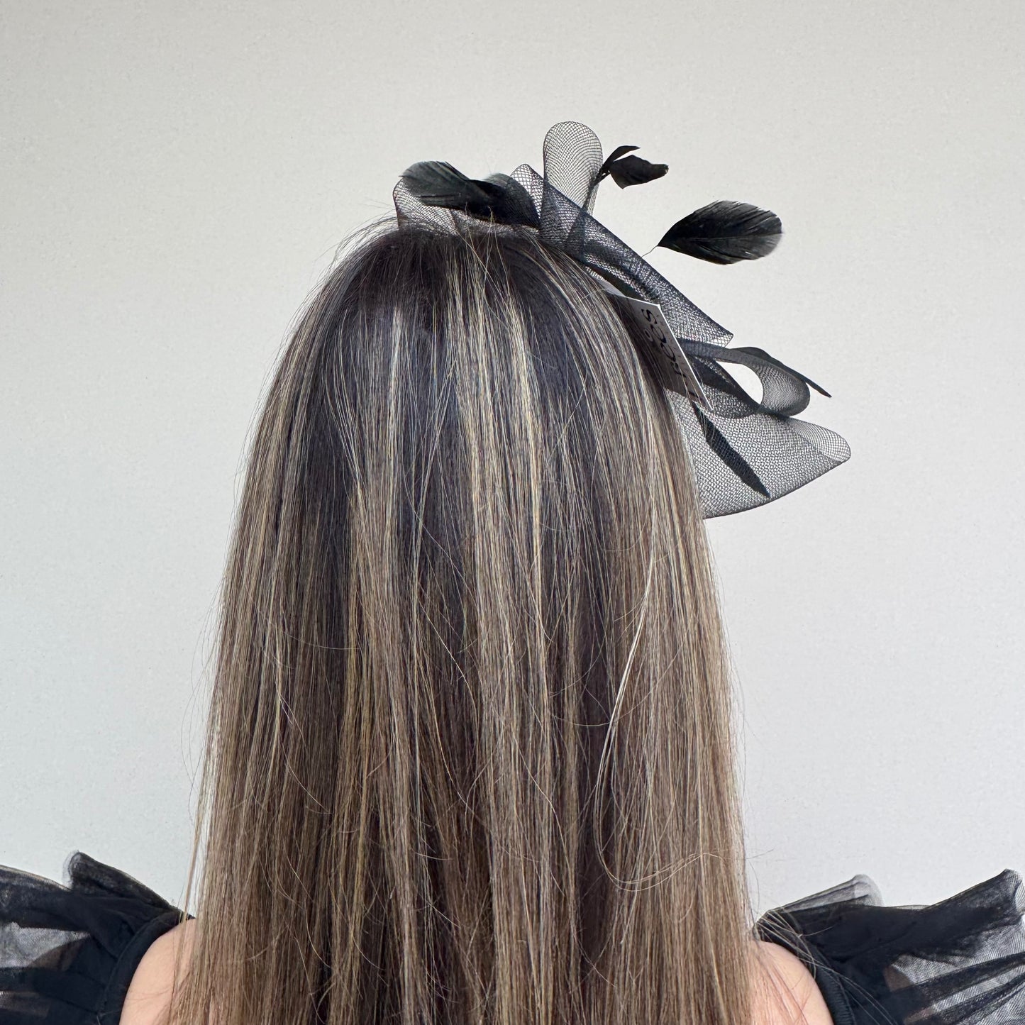 J Bees JB25/69A Black Fascinator with sparkle