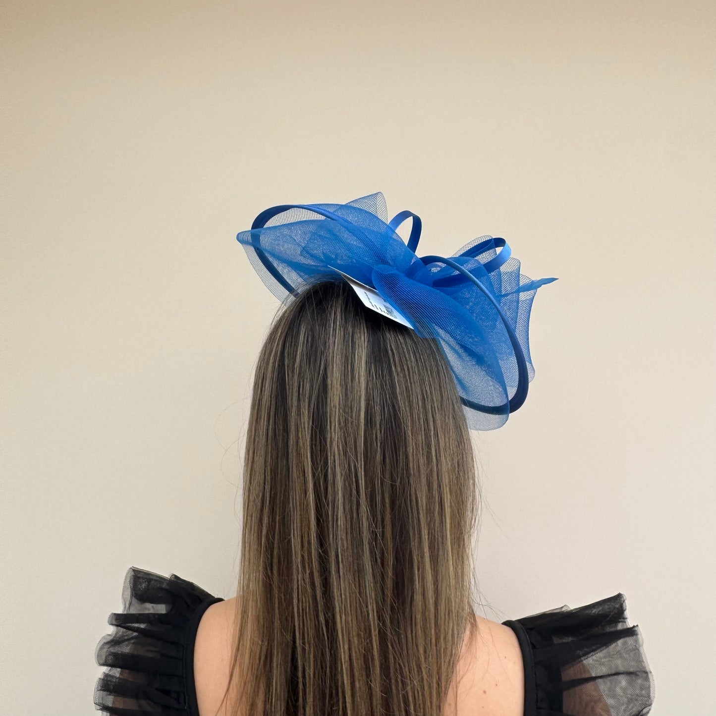 J Bees JB25/71 Azure Blue Mesh Fascinator