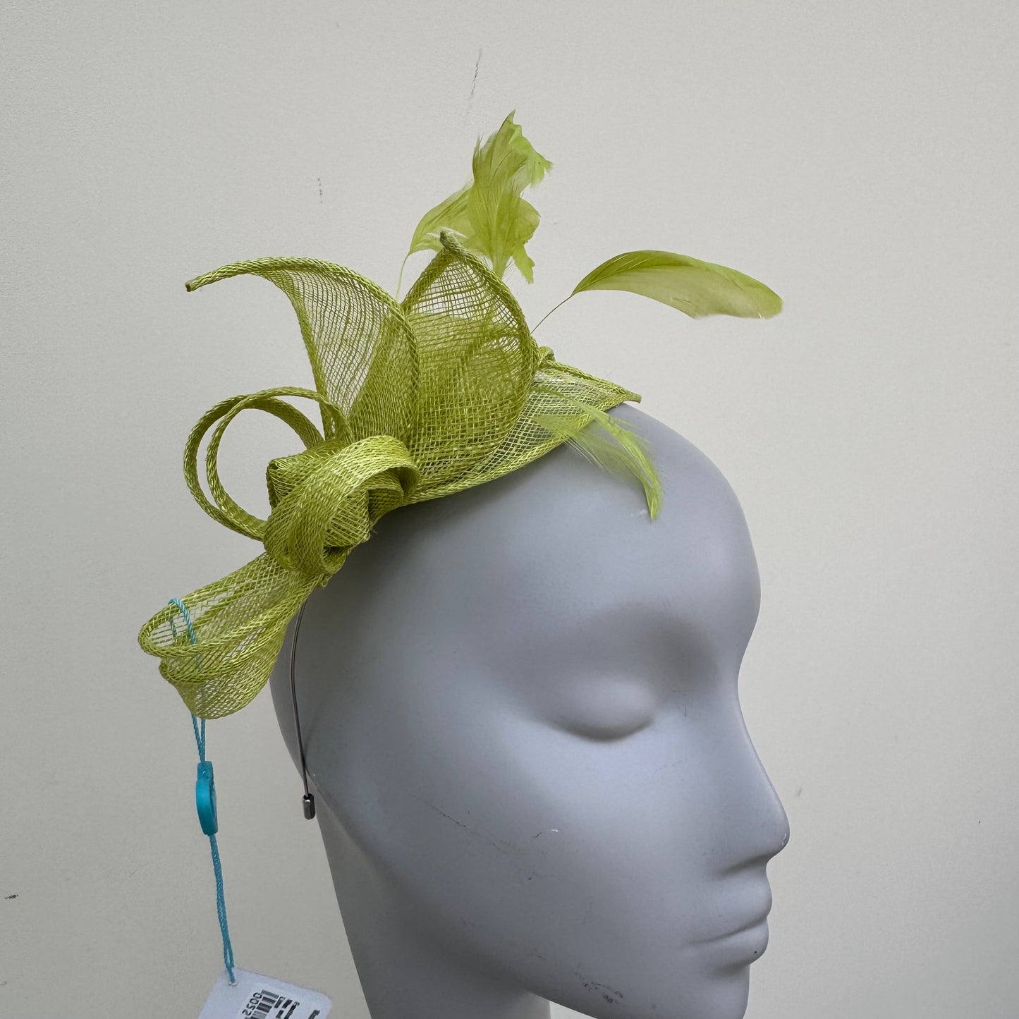 Max and Ellie BF3 Small Fascinator on Headband in Greens
