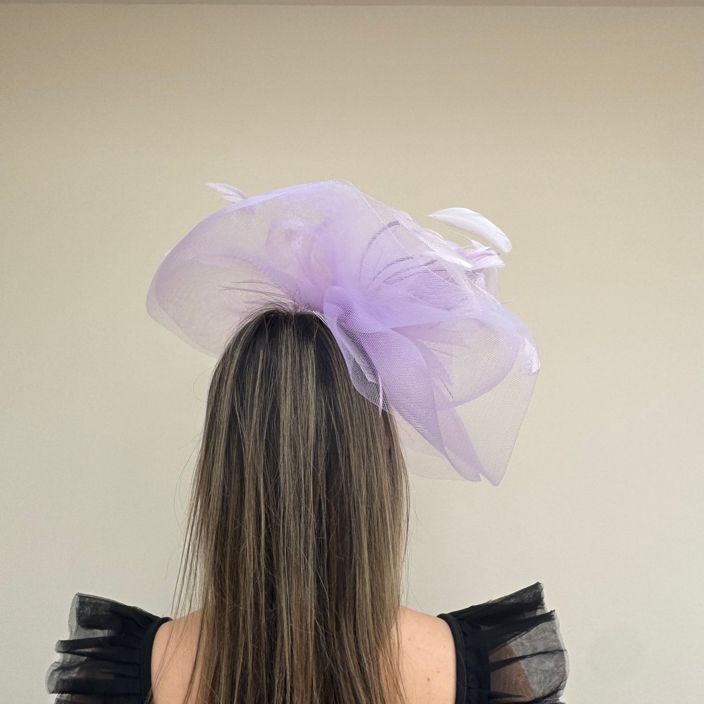J Bees JB20/165 Lilac Purple Mesh Fascinator