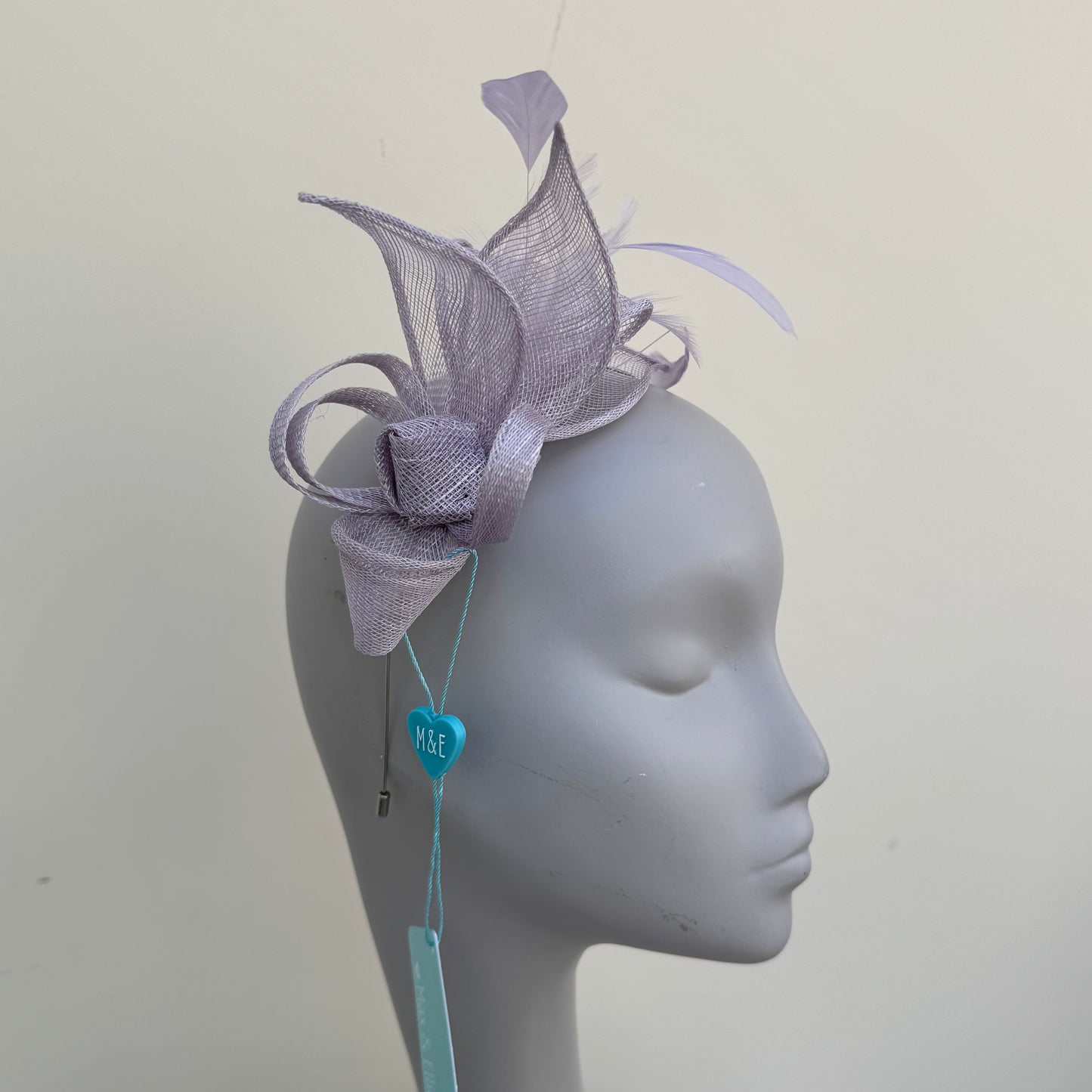 Max and Ellie BF3 Purple Small Fascinator on Headband