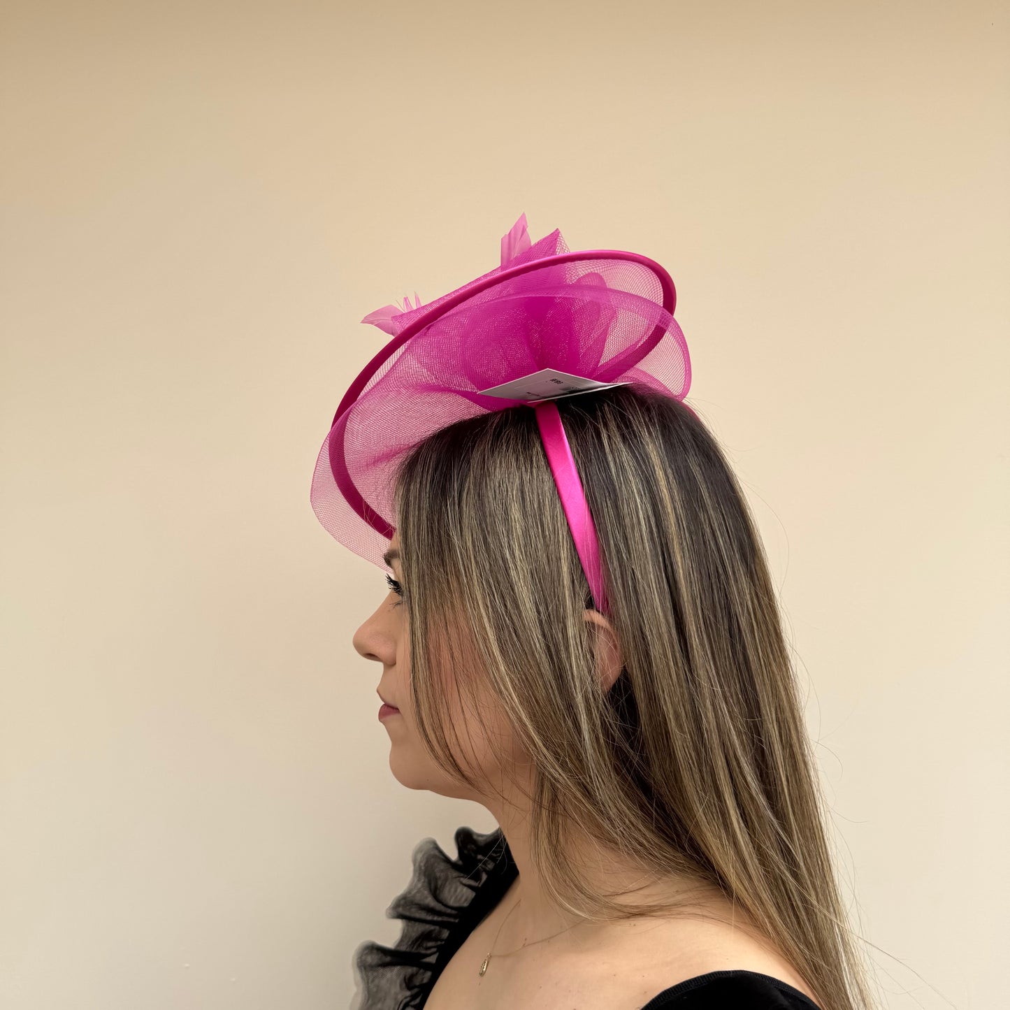 J Bees JB25/71 Magenta Pink Fascinator
