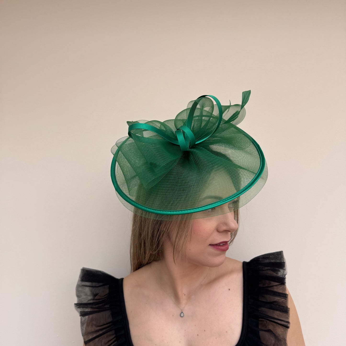 J Bees JB25/71 Emerald Green Fascinator