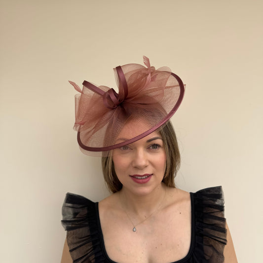 J Bees JB25/71 Mocha Brown Fascinator