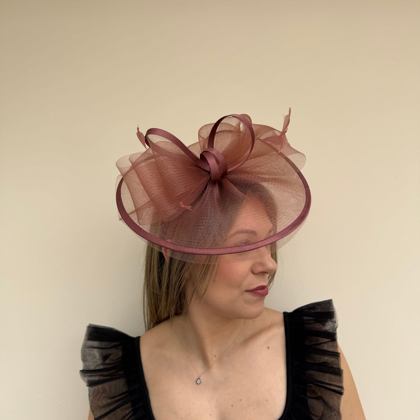 J Bees JB25/71 Mocha Brown Fascinator