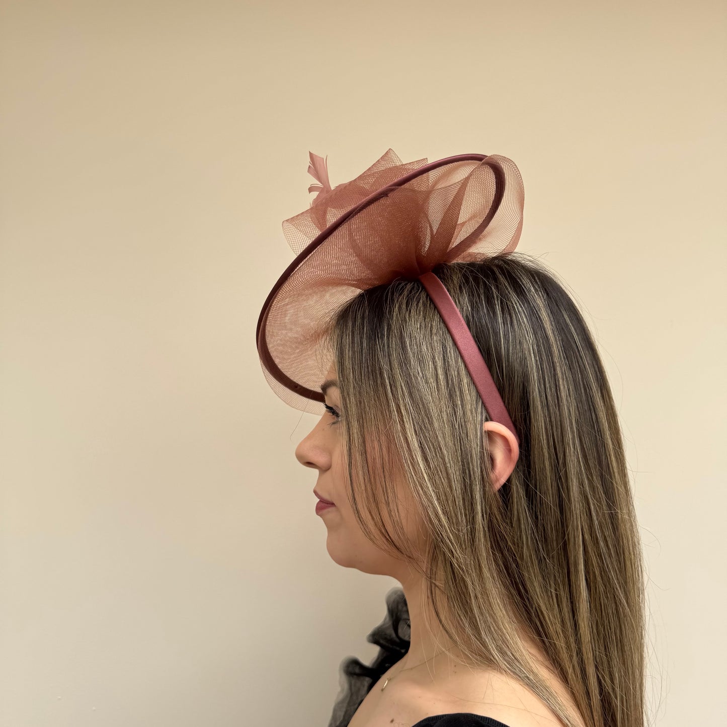 J Bees JB25/71 Mocha Brown Fascinator
