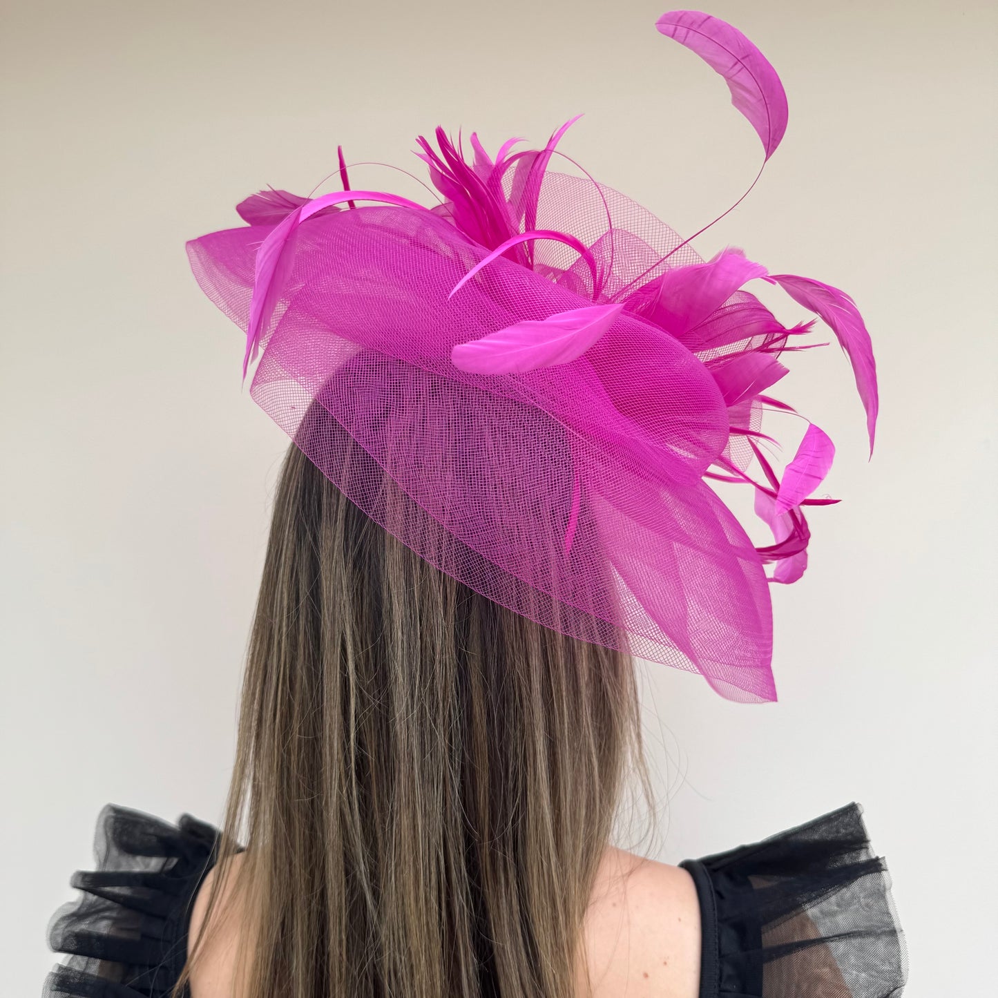 J Bees JB25/165 Fuchsia Pink Fascinator