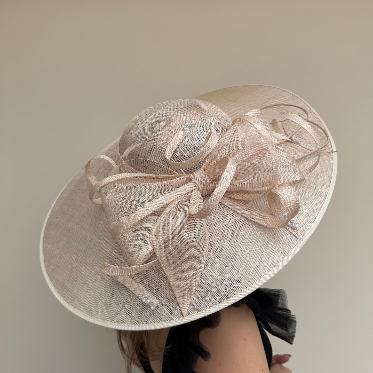 J Bees JB26/131 Champagne Hatinator with bead embellishment