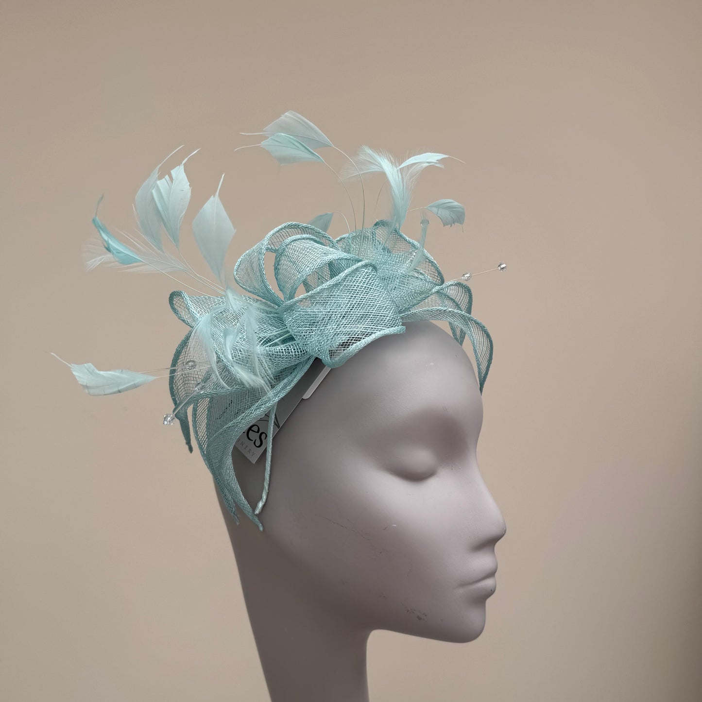 J Bees JB23/318 Aqua Blue Fascinator