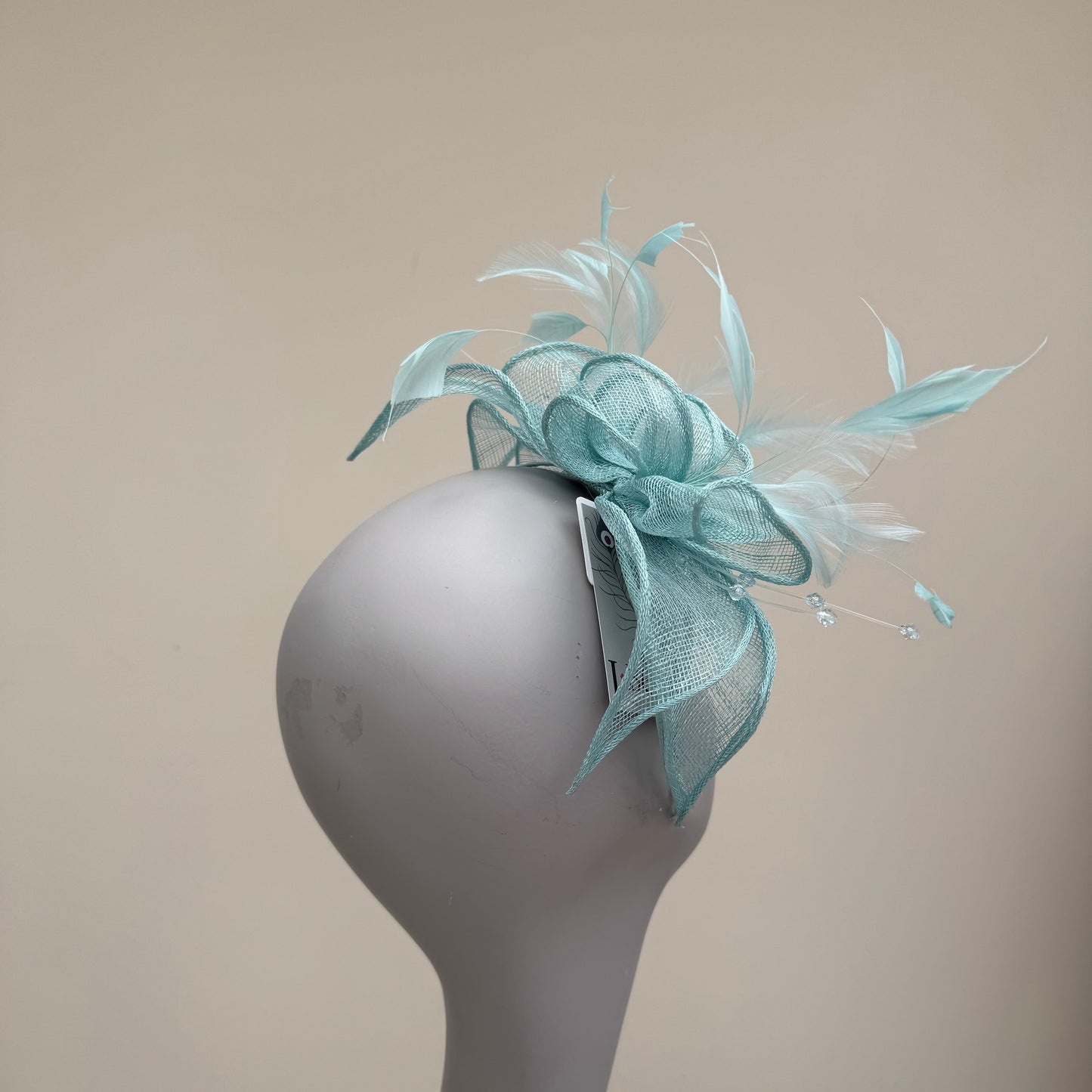 J Bees JB23/318 Aqua Blue Fascinator