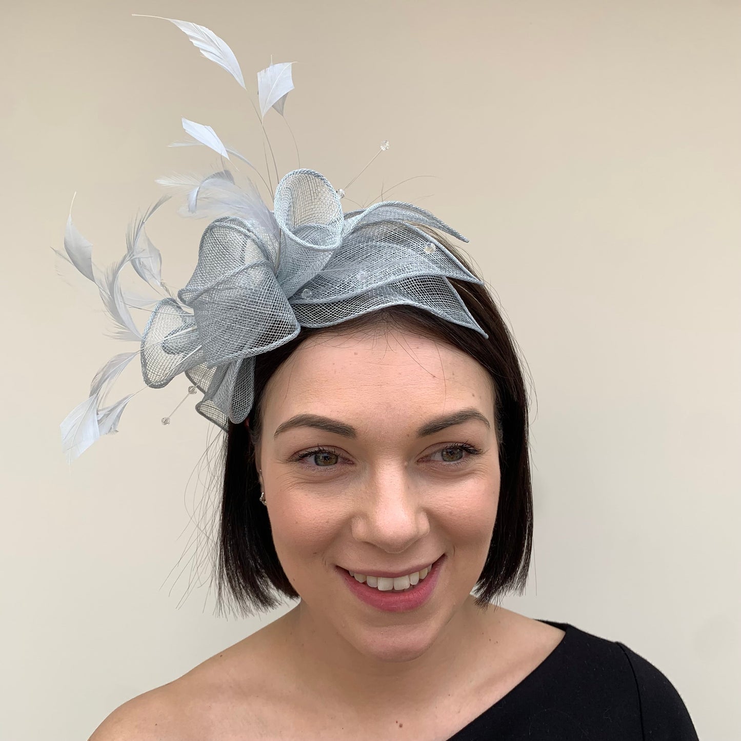 J Bees JB23/318 Cloud Baby Blue Fascinator
