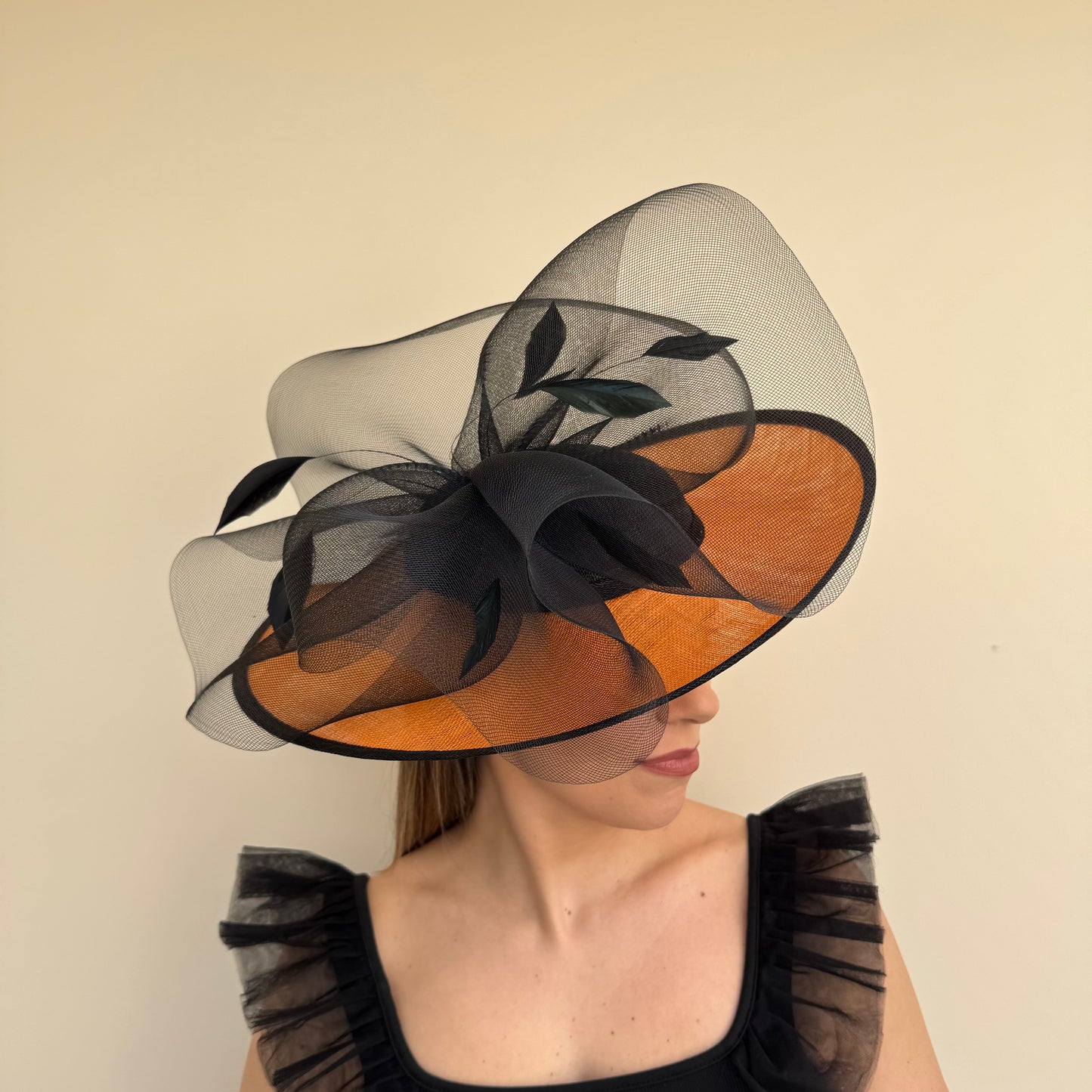 J Bees JB26/128 Tangerine Orange and Black Hatinator Tangerine/Black