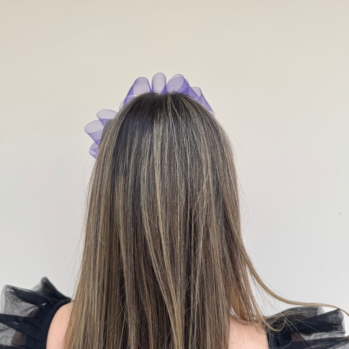 J Bees JB26/113 Purple  Fascinator with Sparkle