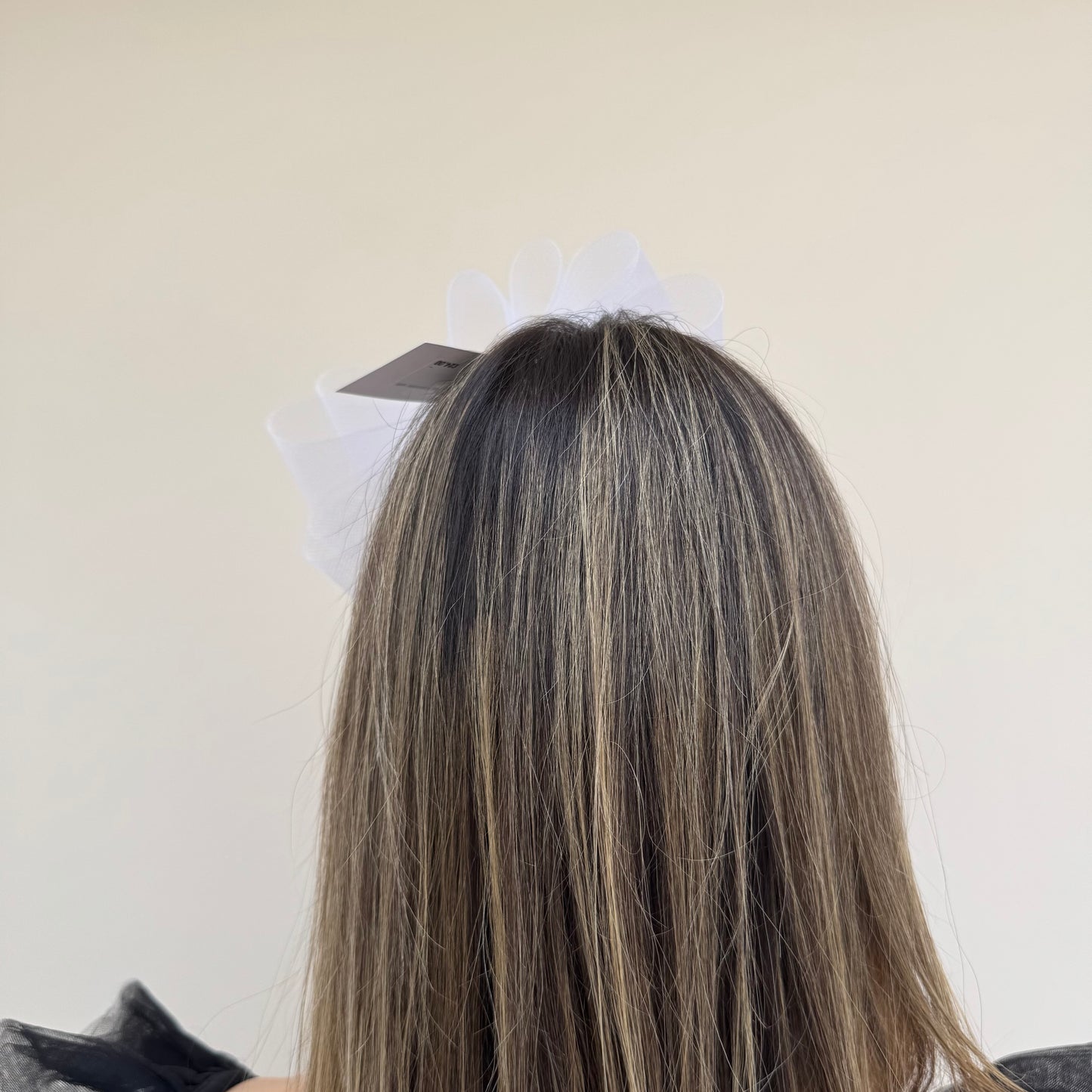 J Bees JB26/113 White  Fascinator with Sparkle