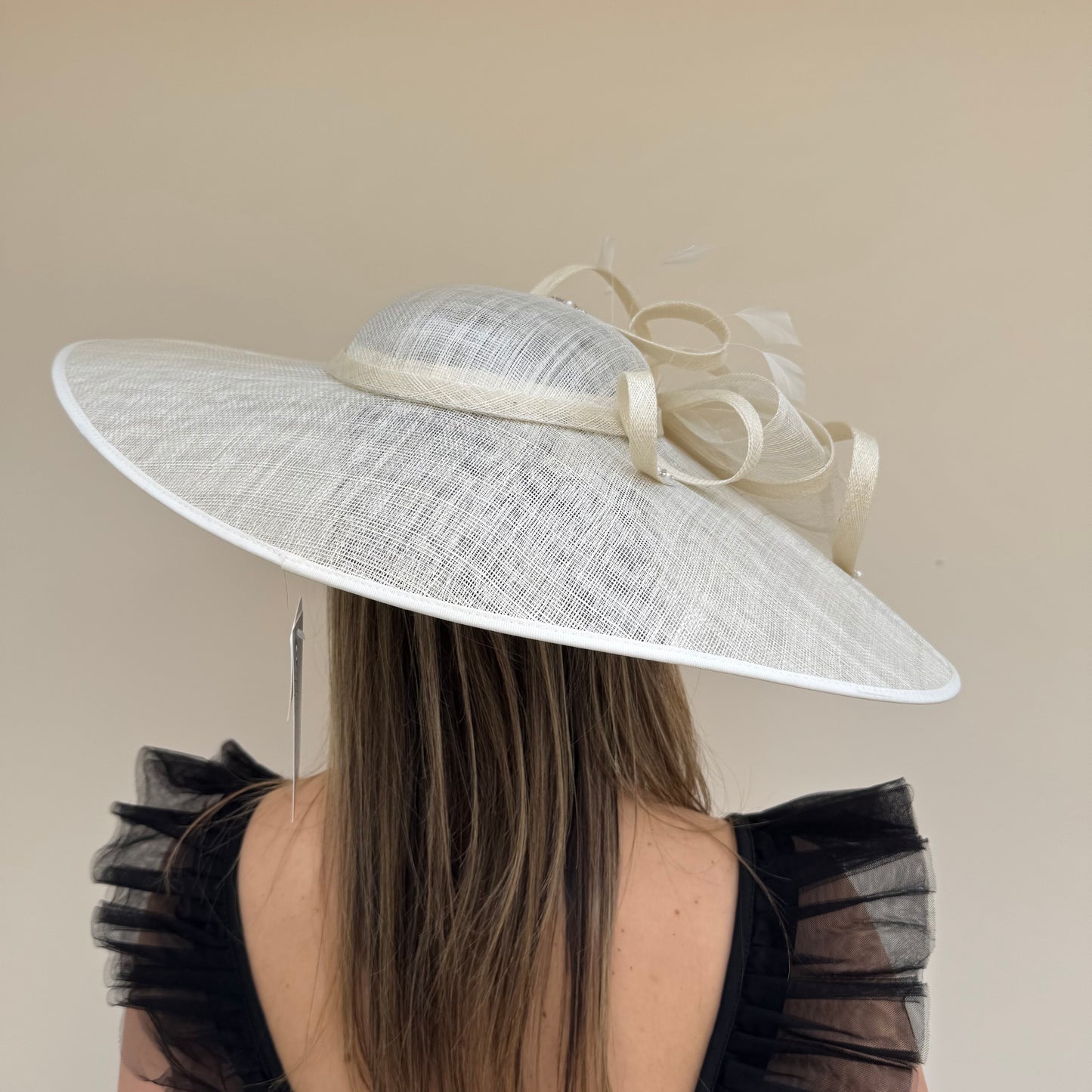 J Bees JB26/131 Ivory Hatinator with bead embellishment